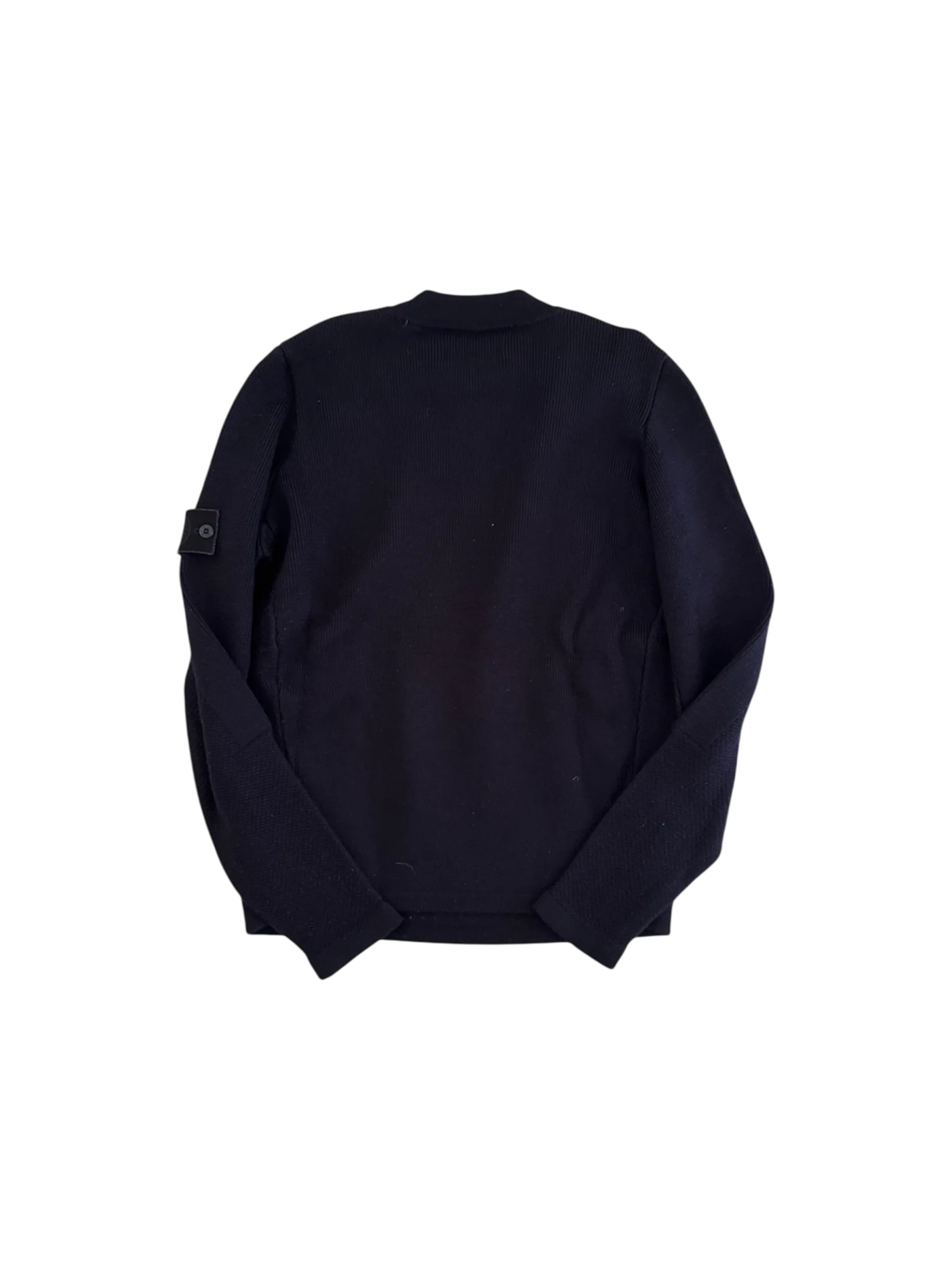 Stone Island Ghost Wool Navy Knitted Crewneck - Large - Image 2