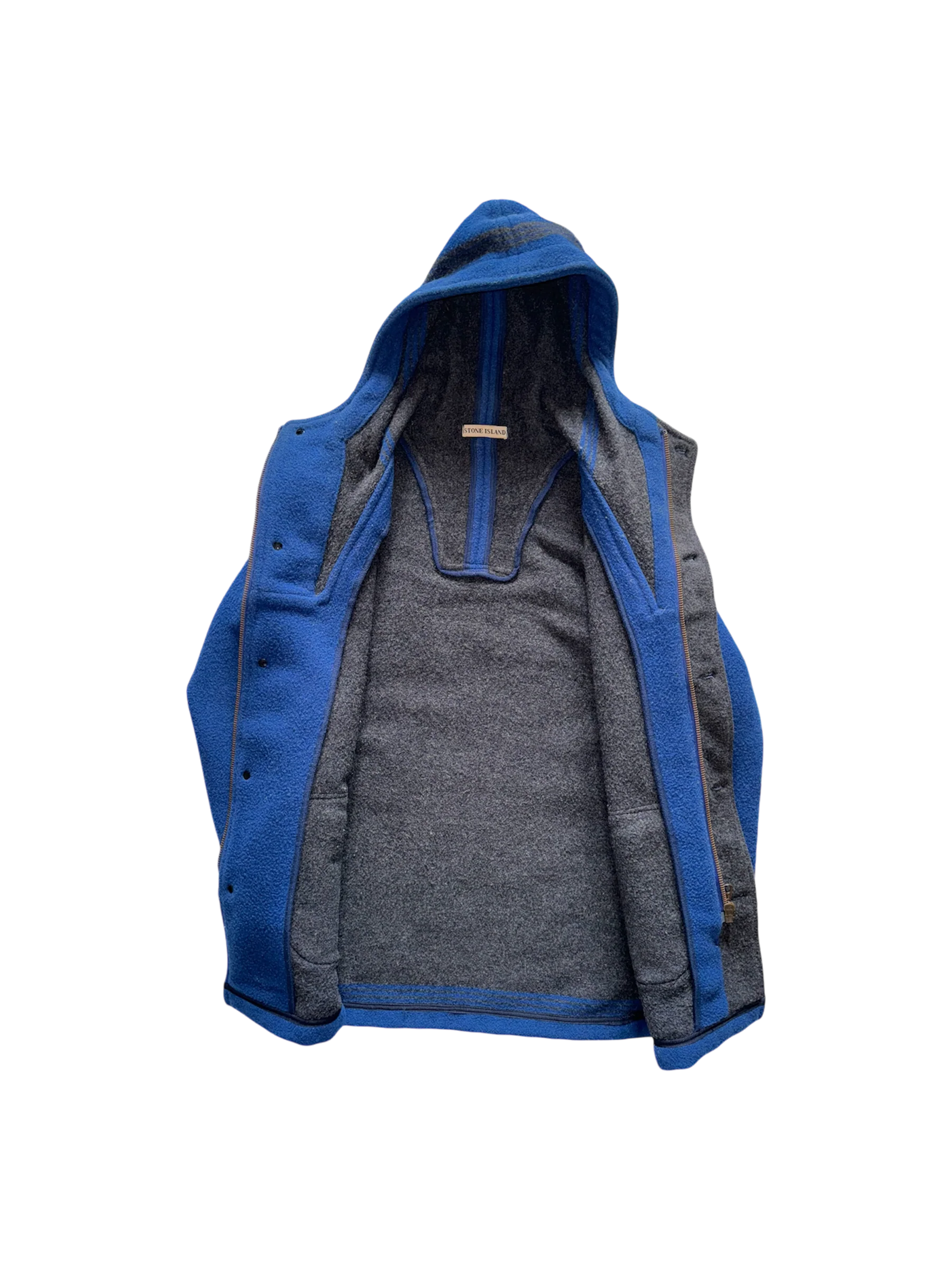 Stone Island Green Badge Blue Montgomery - Small - Image 2