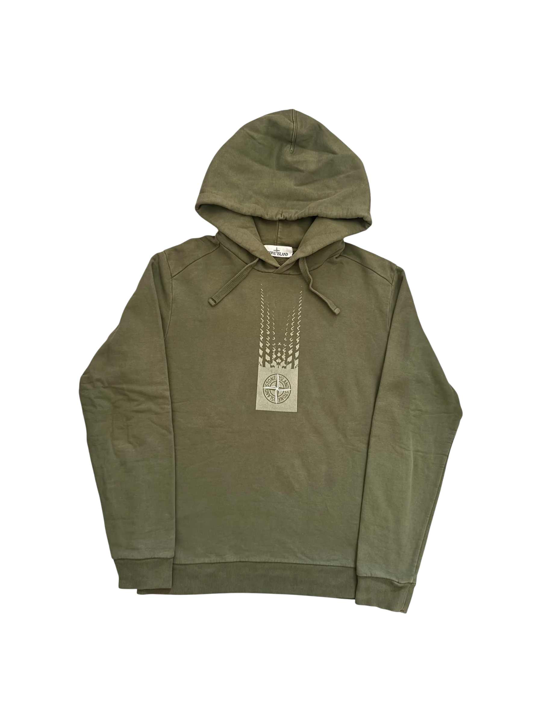 Stone Island Green Hoodie - Medium