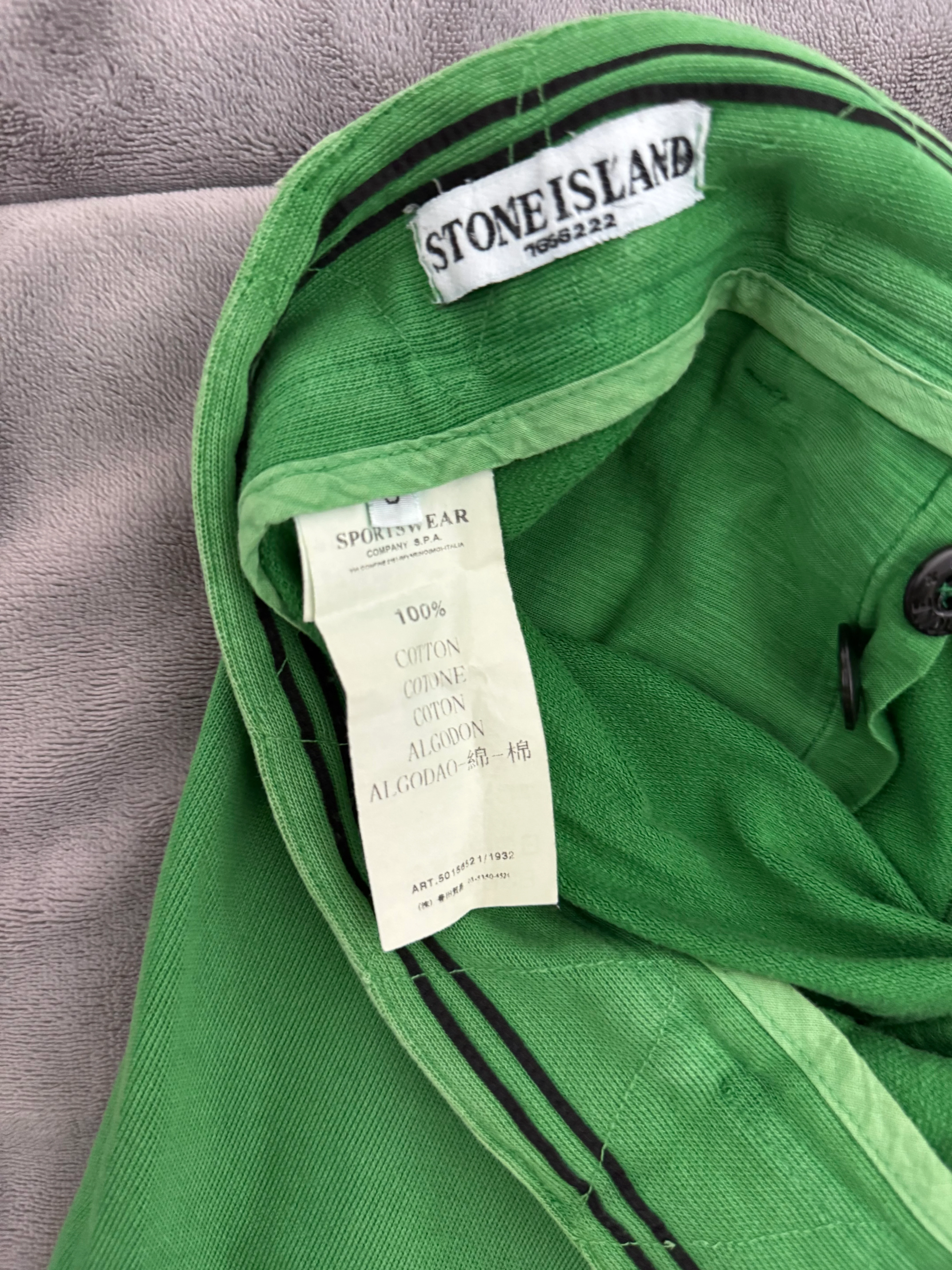 Stone Island Green Vintage Shorts - Small - Image 3