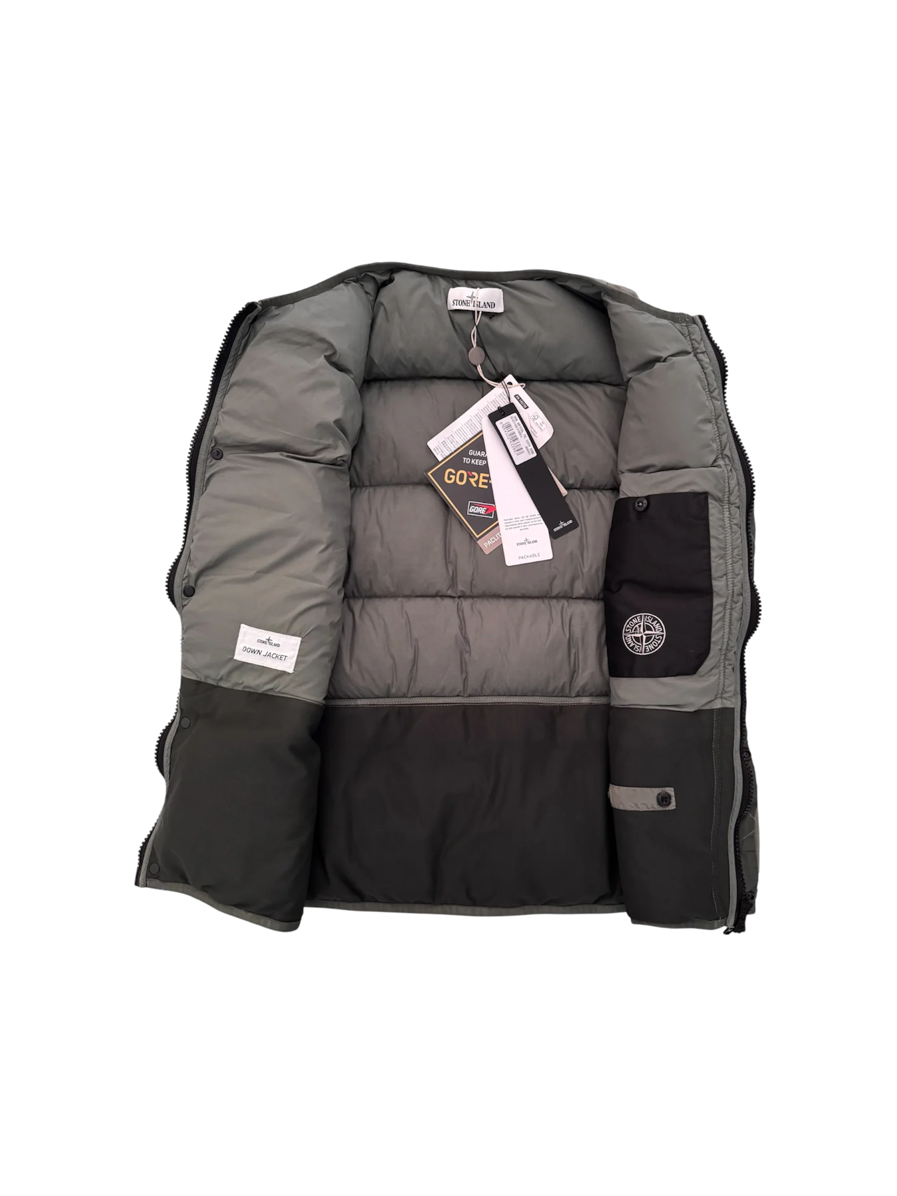 Stone Island Grey Down BodyWarmer - Large - Image 2
