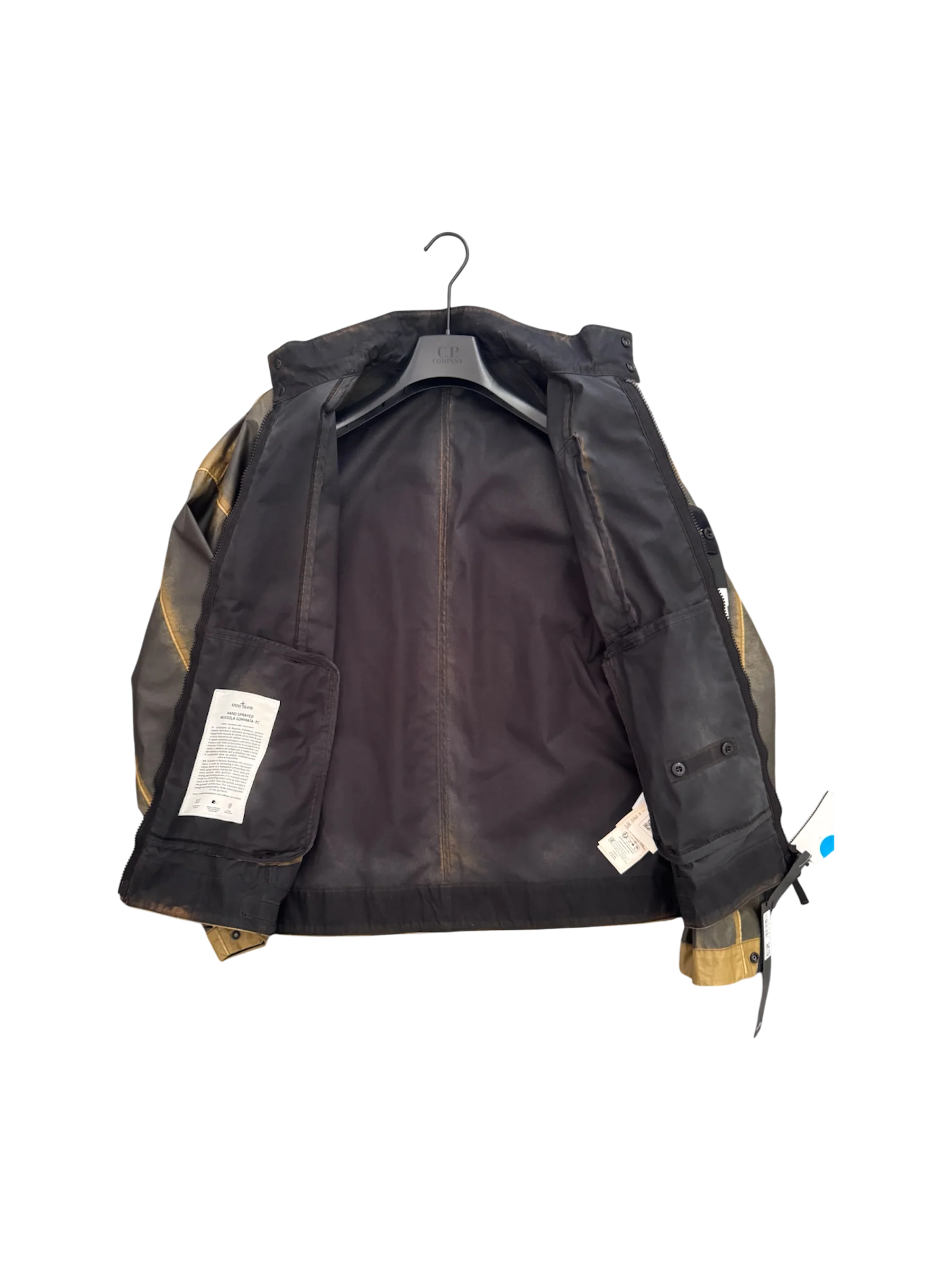 Stone Island 'Hand Sprayed Mussola Gommata' Jacket - Medium - Image 2