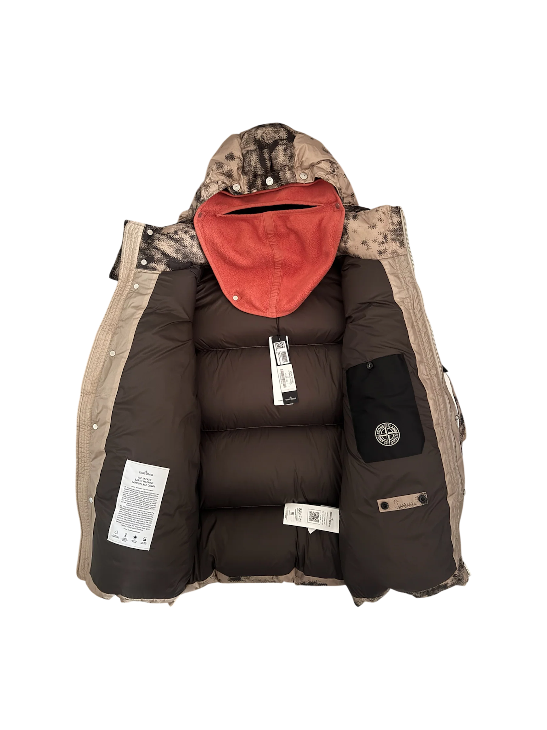 Stone Island 'Ice Jacket Earth Mapping Camouflage Down' Puffer - XL - Image 3