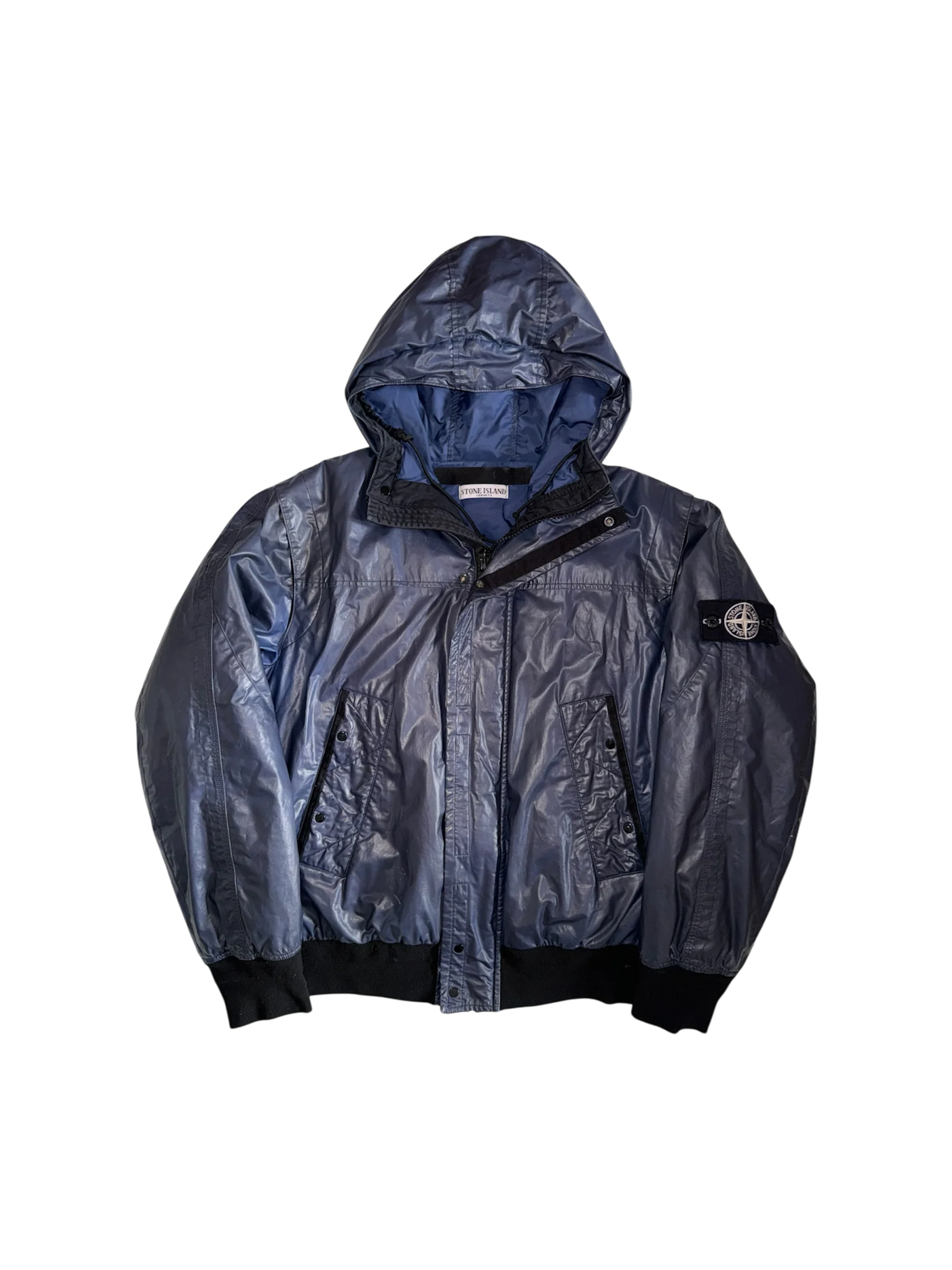 Stone Island Black/Blue Ice Jacket - Large - Image 2