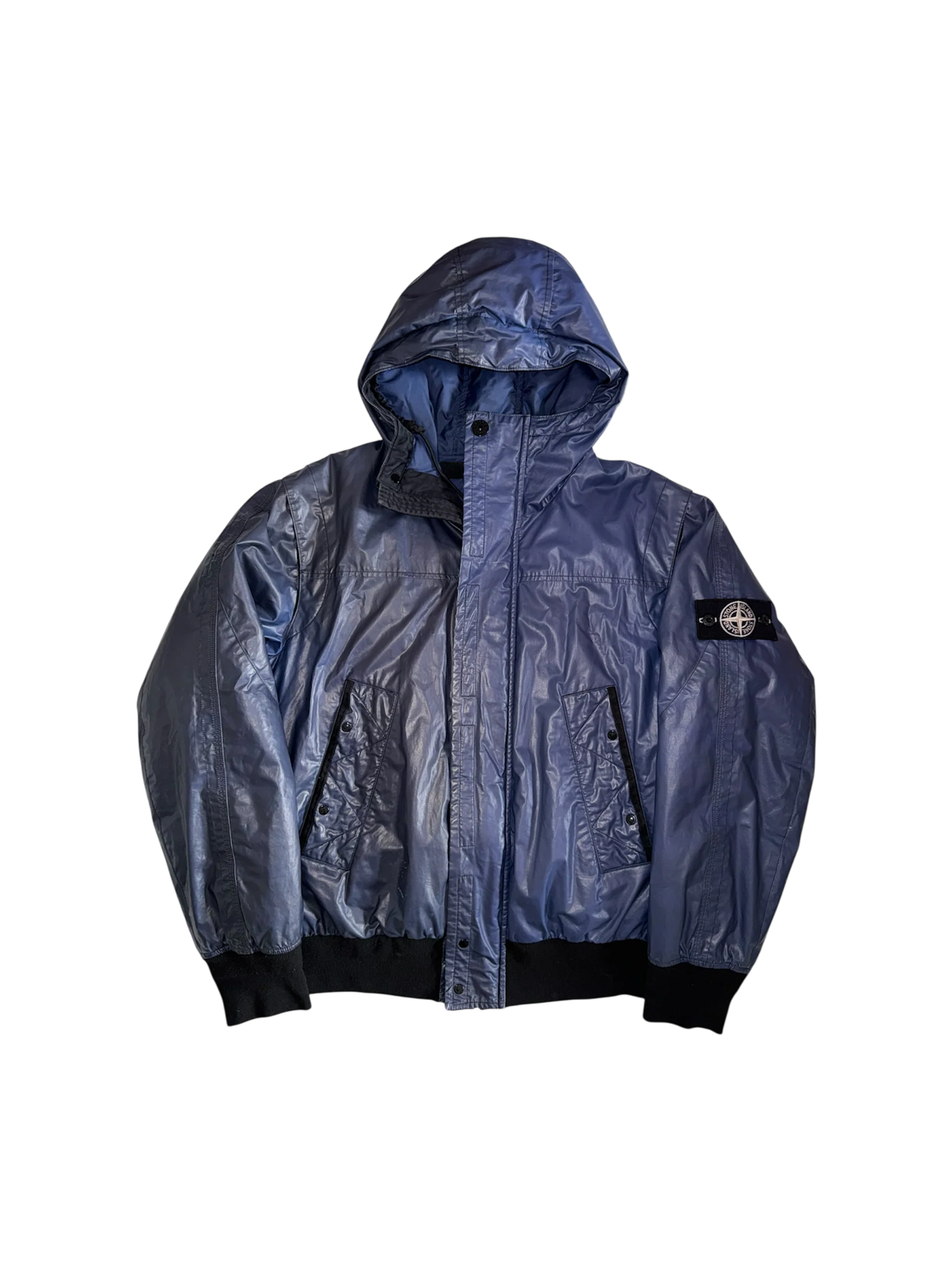 Stone Island Black/Blue Ice Jacket - Large - Image 3