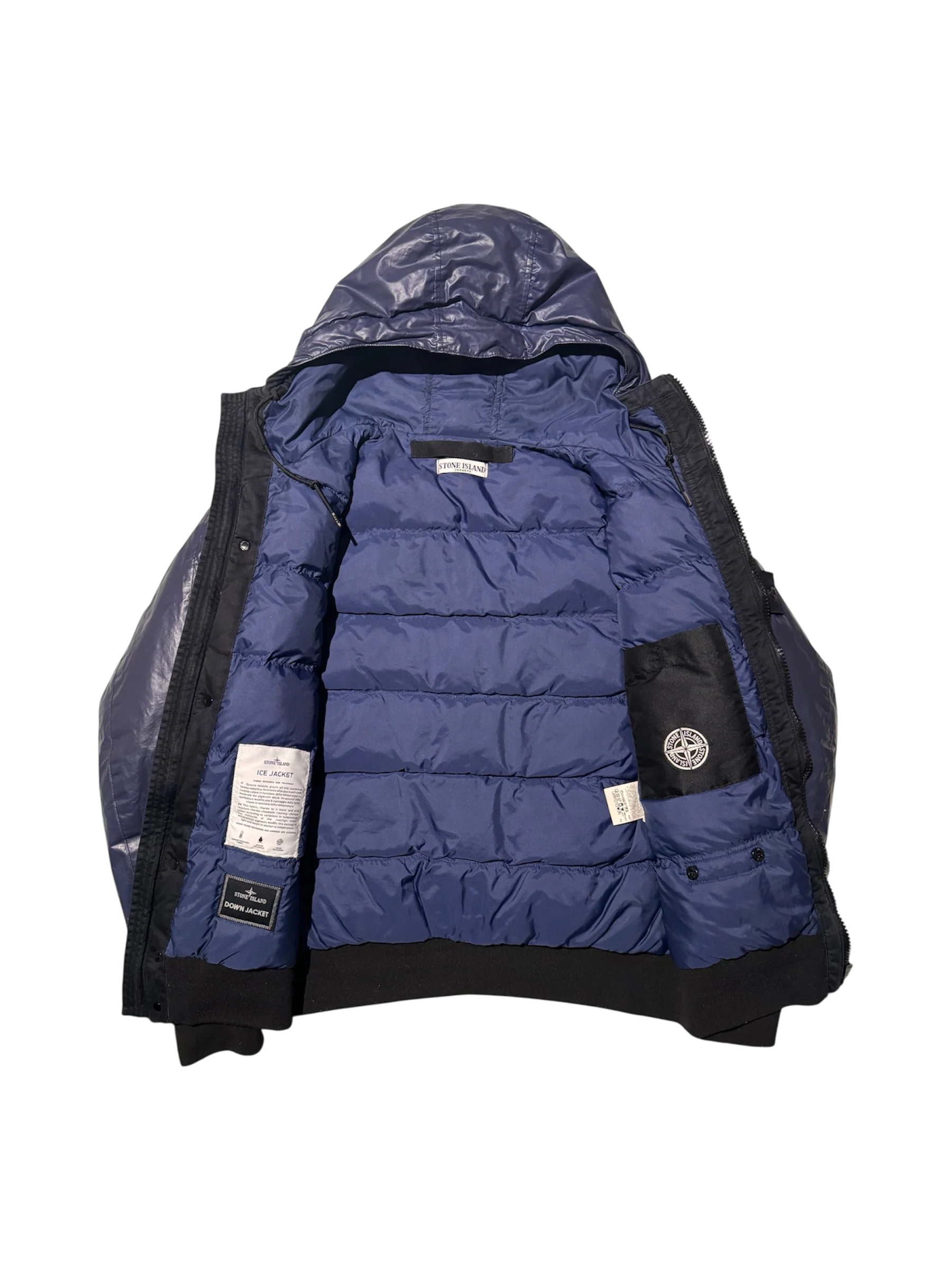 Stone Island Black/Blue Ice Jacket - Large - Image 4