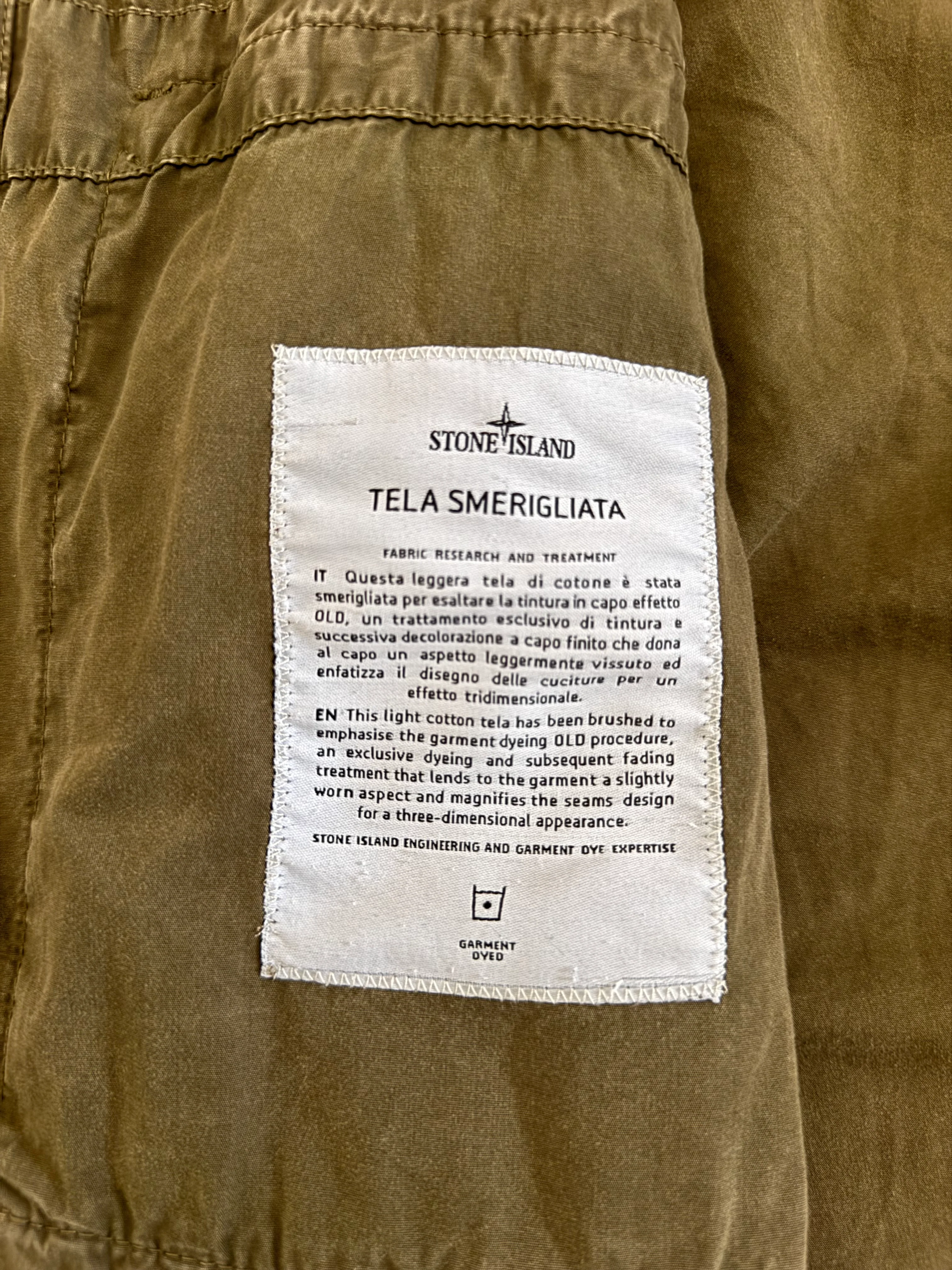 Stone Island Khaki 'Tela Smerigliata' Jacket - XXL - Image 4
