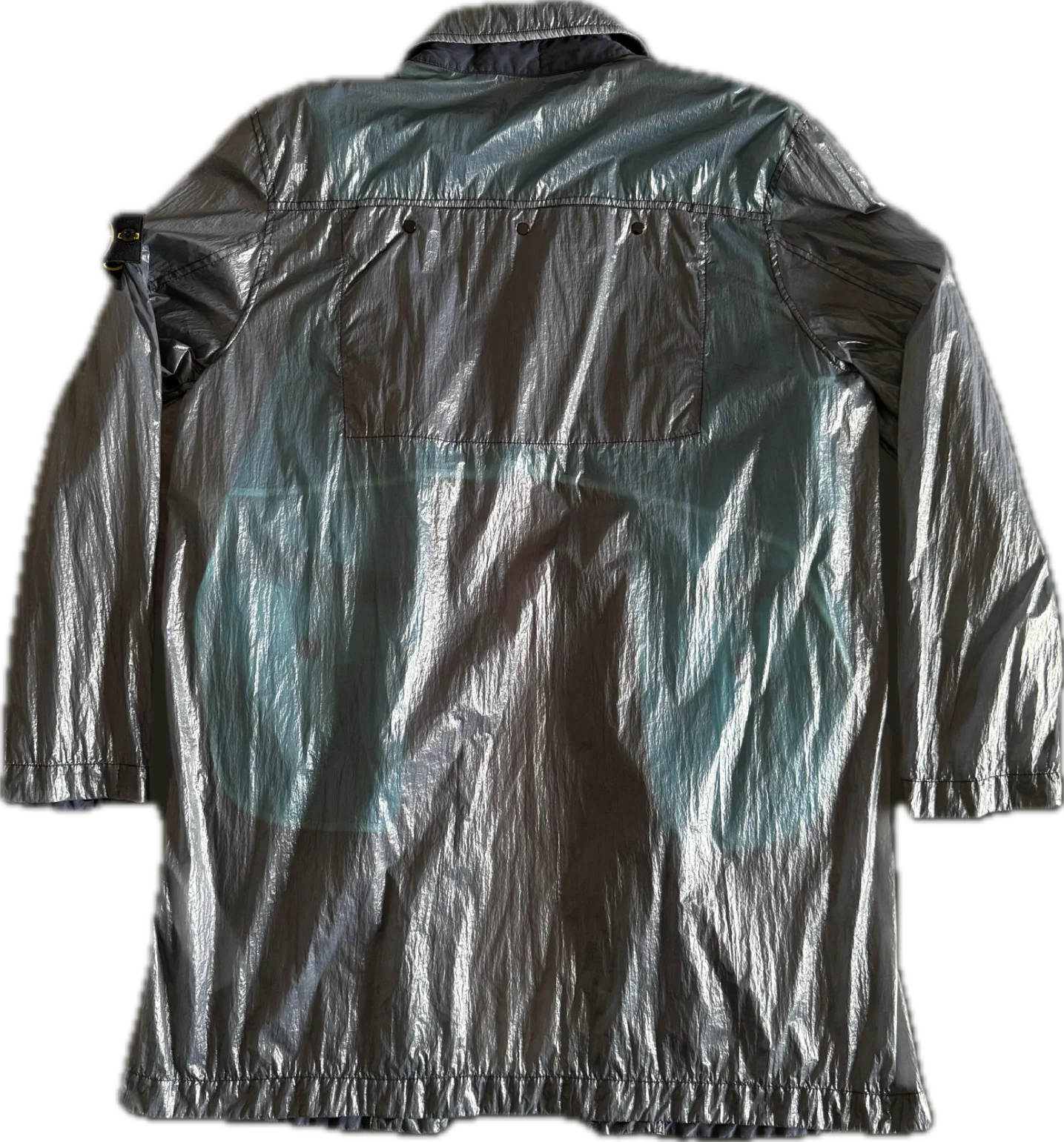 Stone Island Blue 'Lucido TC' Trench Coat - XL - Image 3