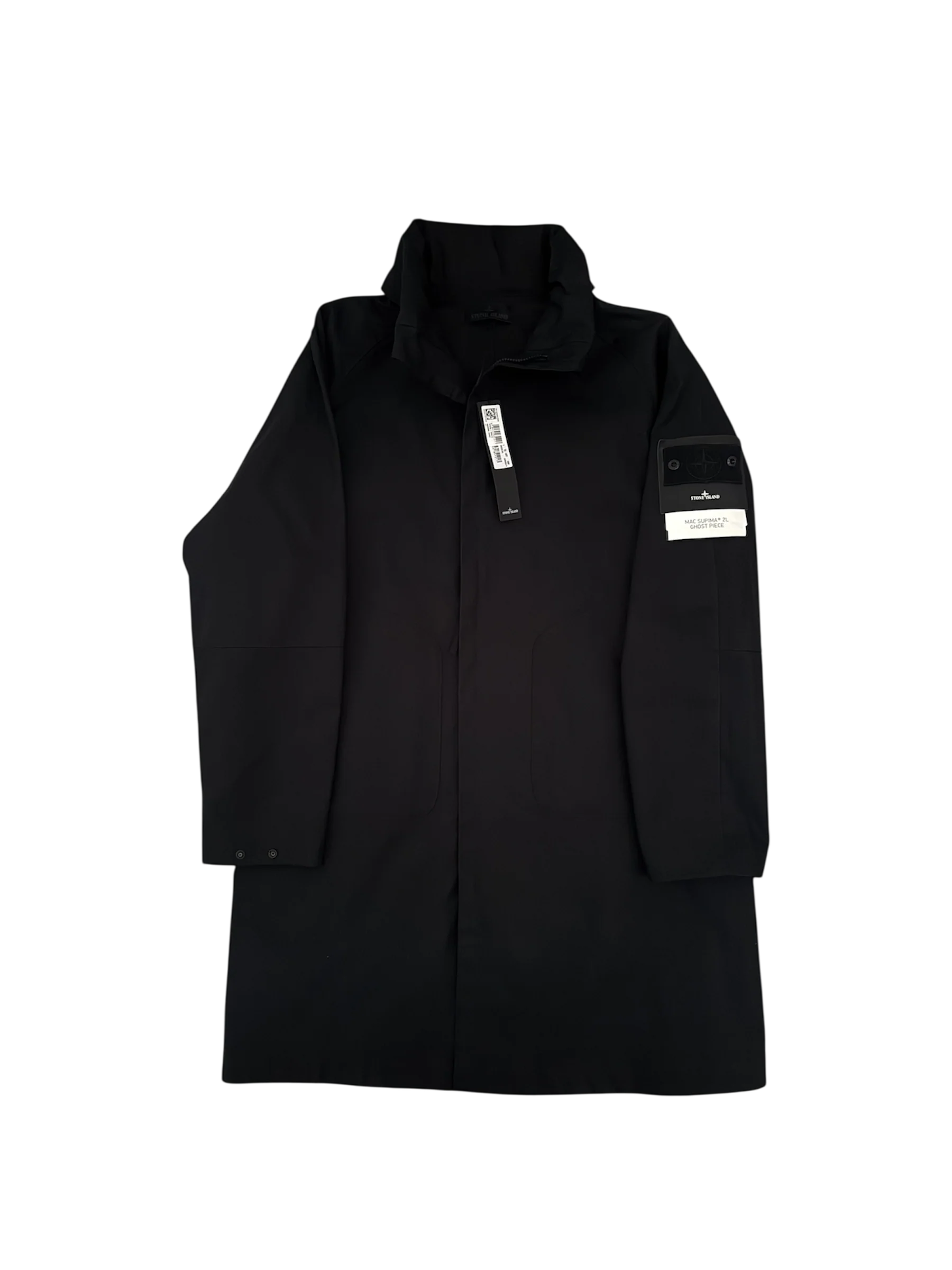 Stone Island 'Mac Supima 2L Ghost Piece' Long Jacket - XL