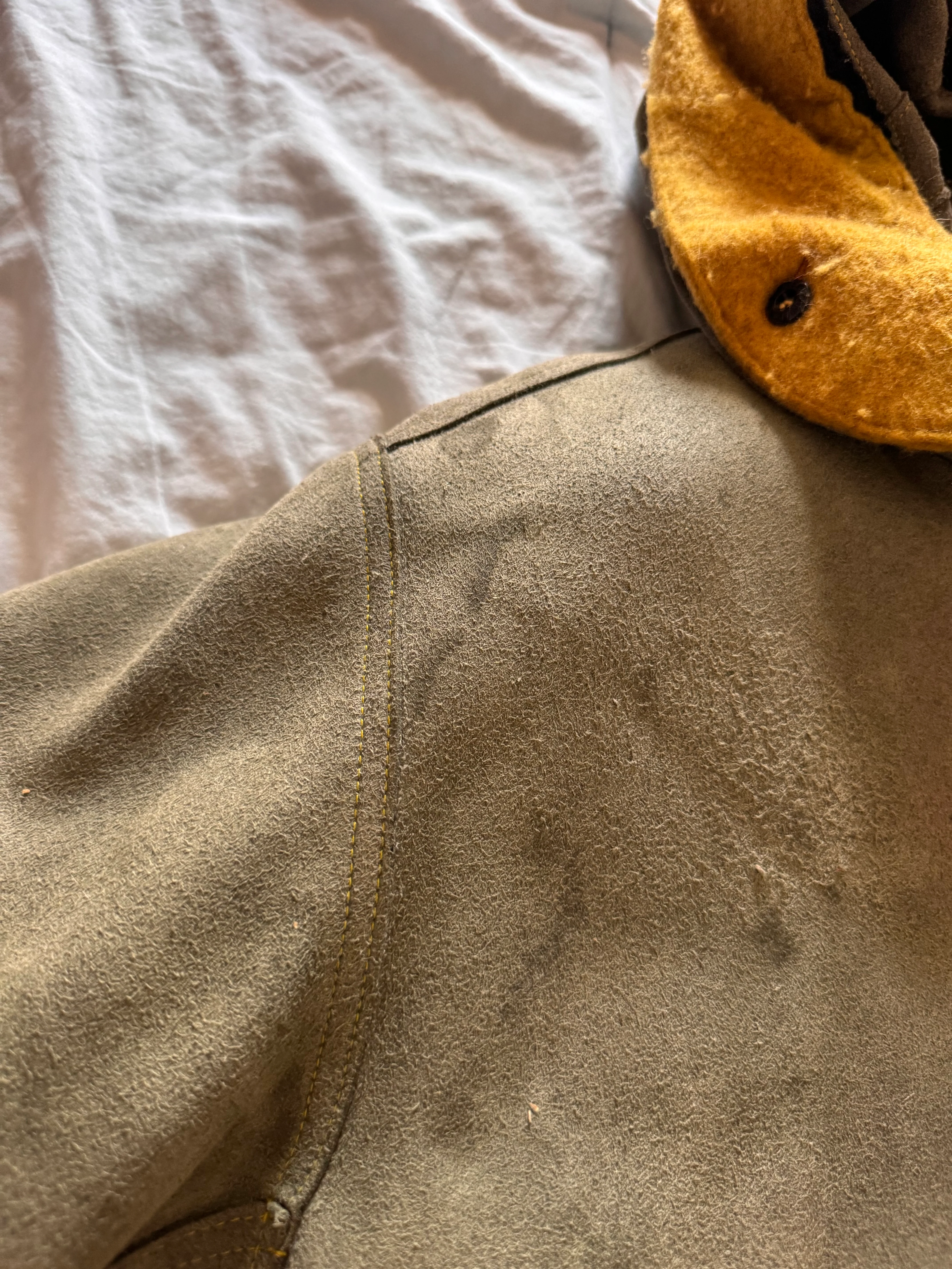 Stone Island 'Man Made Suede' Parka - Large - Image 5