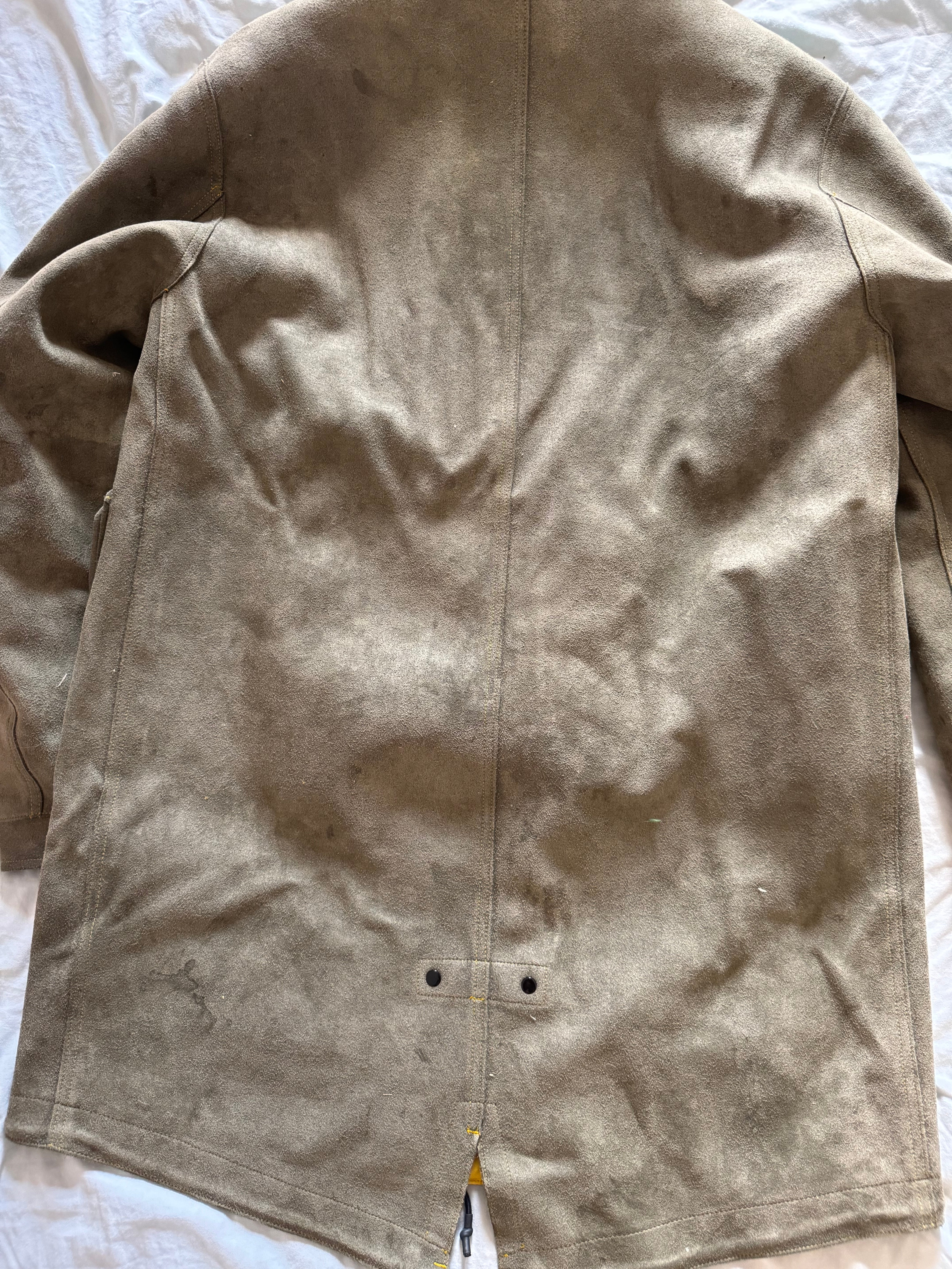 Stone Island 'Man Made Suede' Parka - Large - Image 9