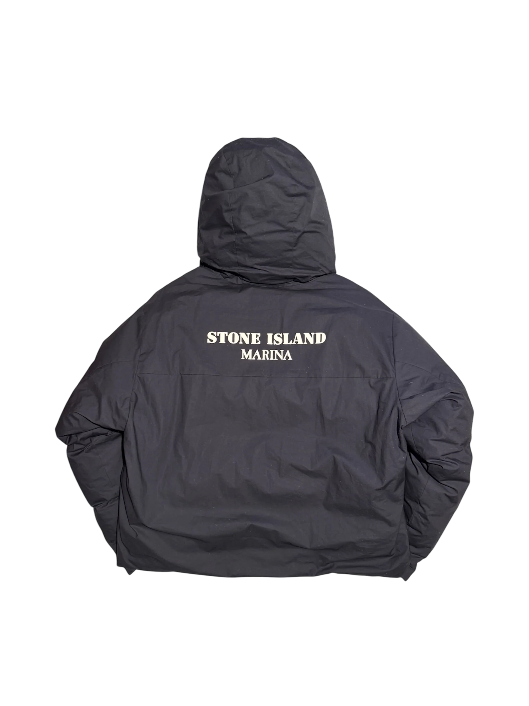 Stone Island Marina 'Rubber Wax Poplin' Puffer - Large - Image 3