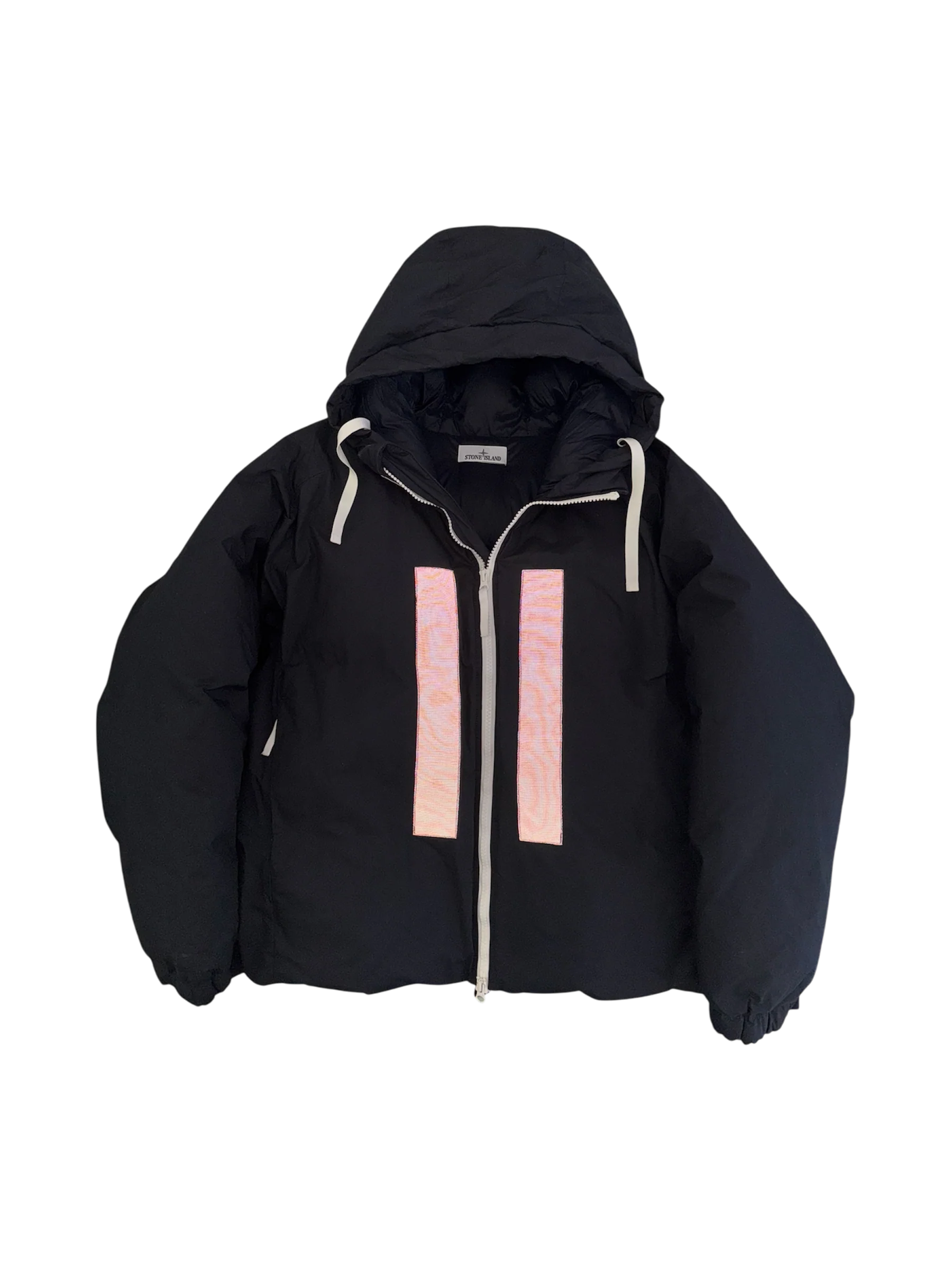 Stone Island Marina 'Rubber Wax Poplin' Puffer - XL - Image 3