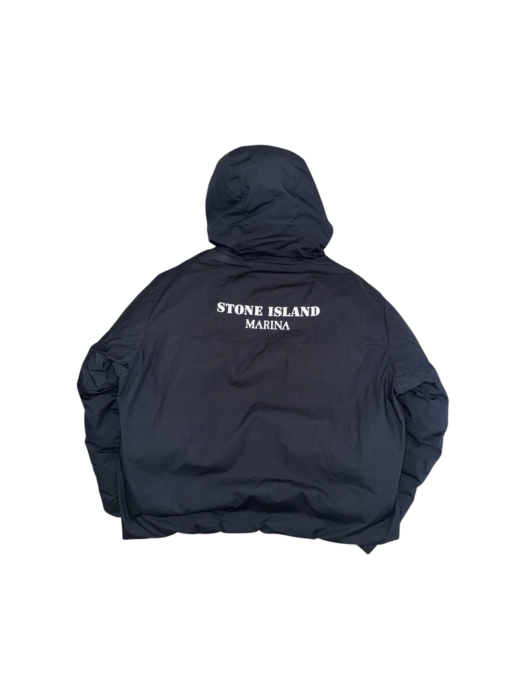 Stone Island Marina 'Rubber Wax Poplin' Puffer - XL - Image 4
