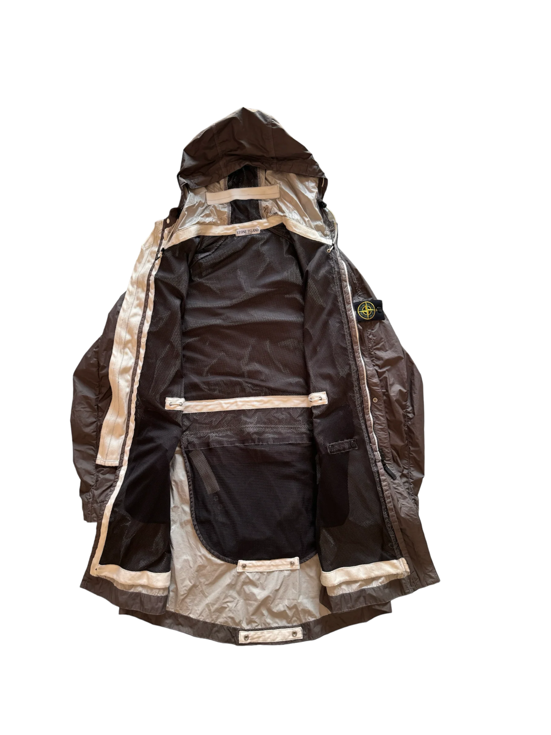 Stone Island Grey 'Membrana TC' Parka - XL - Image 2