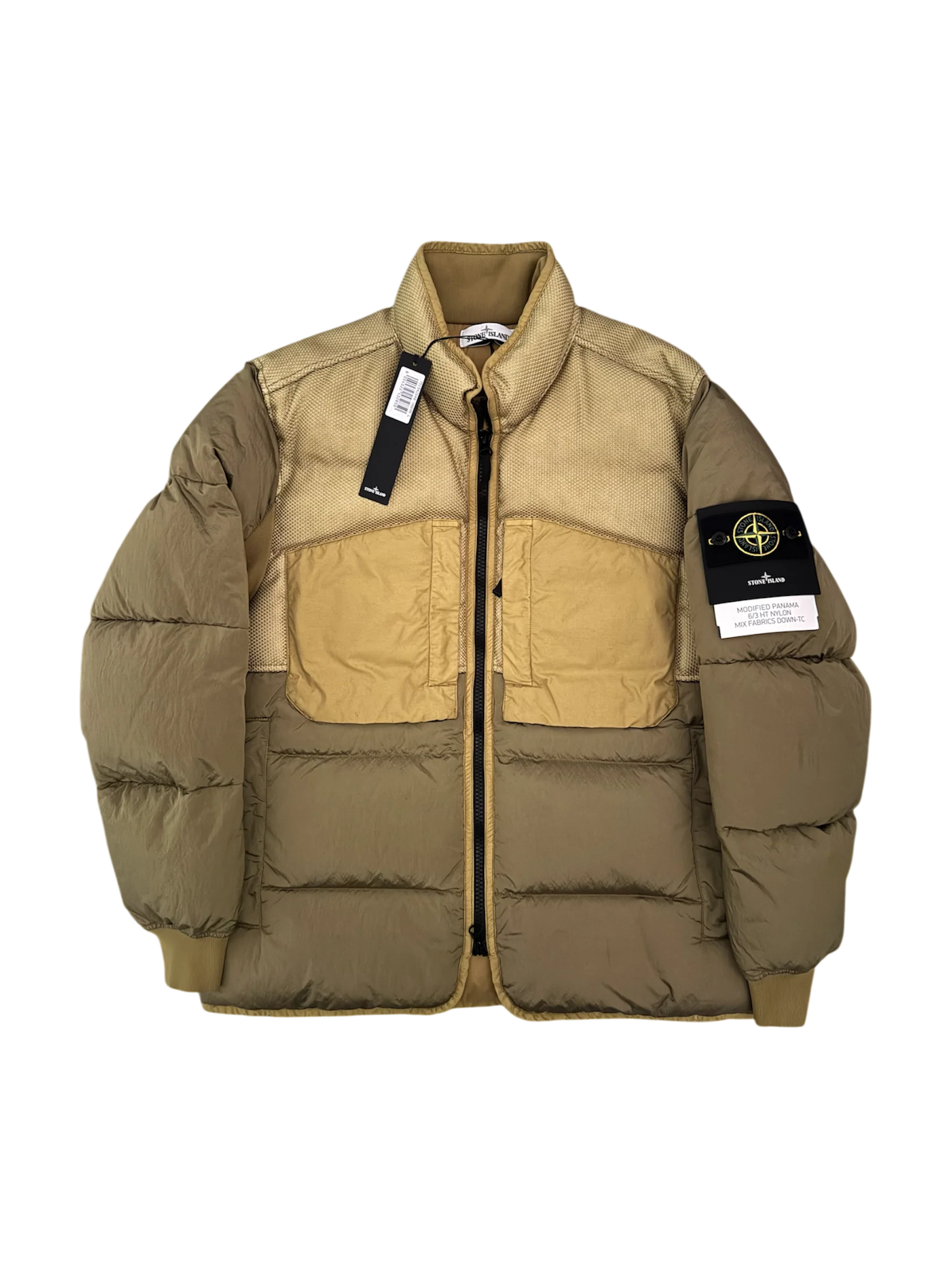 Stone Island 'Modified Panama 6/3 HT Nylon Mix Fabrics Down' Puffer - XL