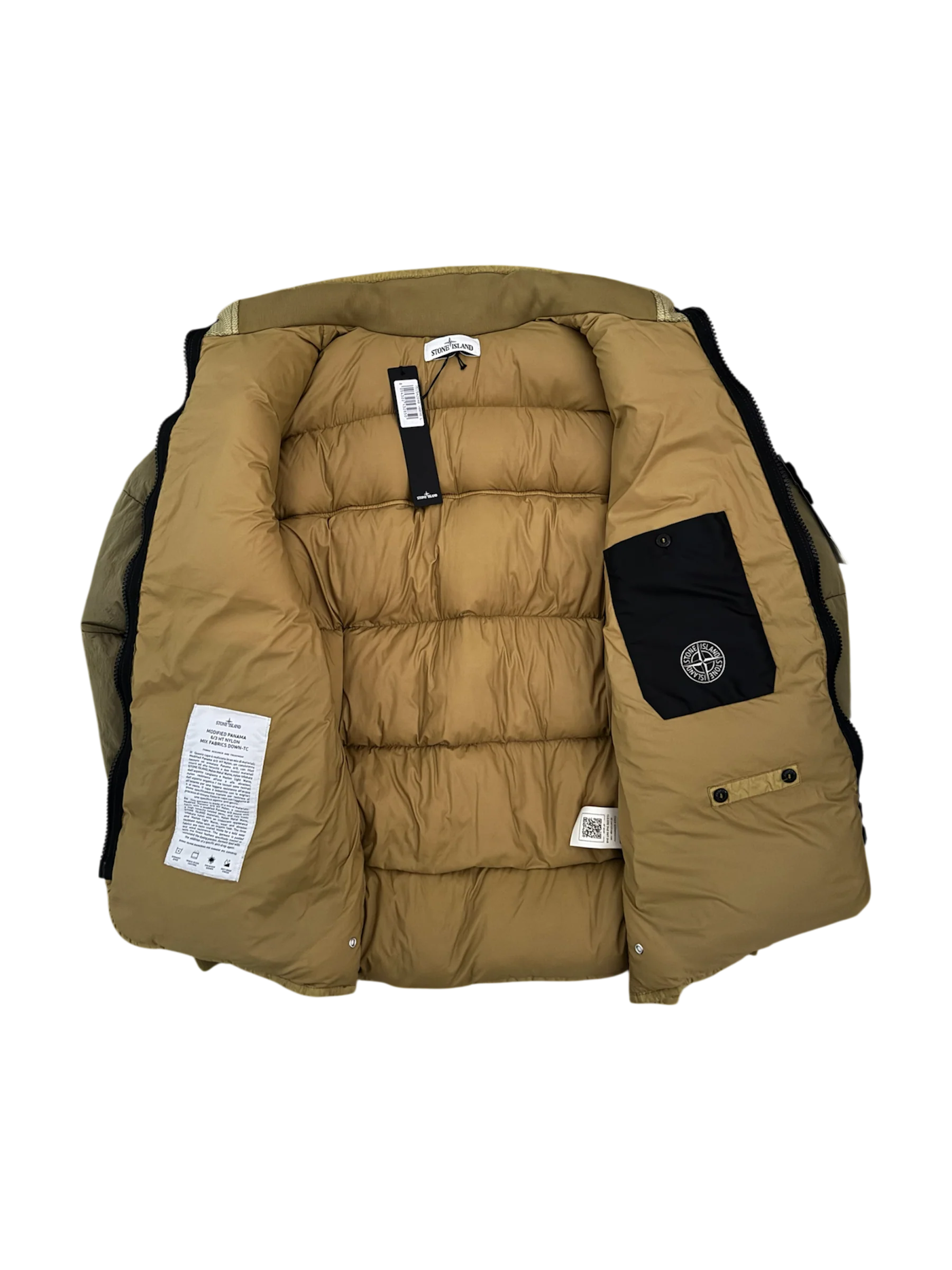 Stone Island 'Modified Panama 6/3 HT Nylon Mix Fabrics Down' Puffer - XL - Image 2