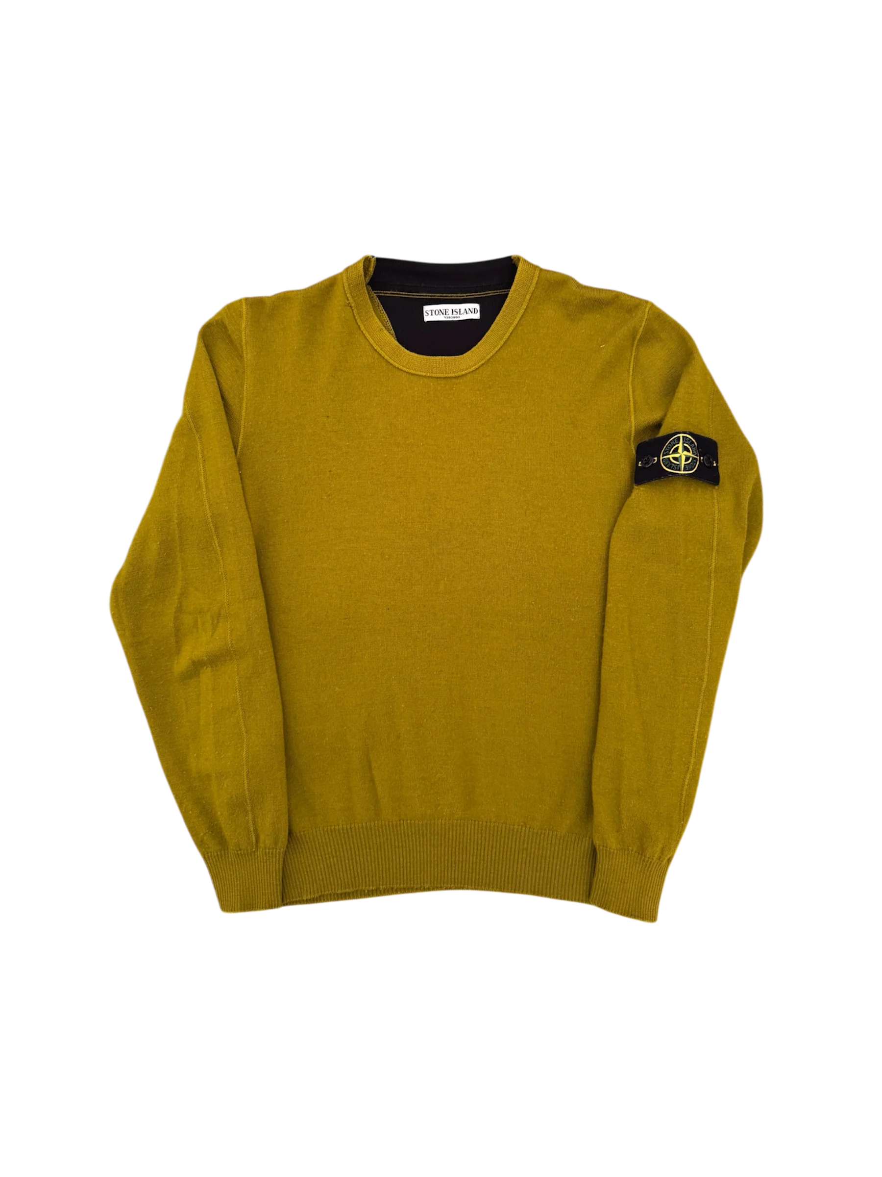 Stone Island Mustard Crewneck - Large