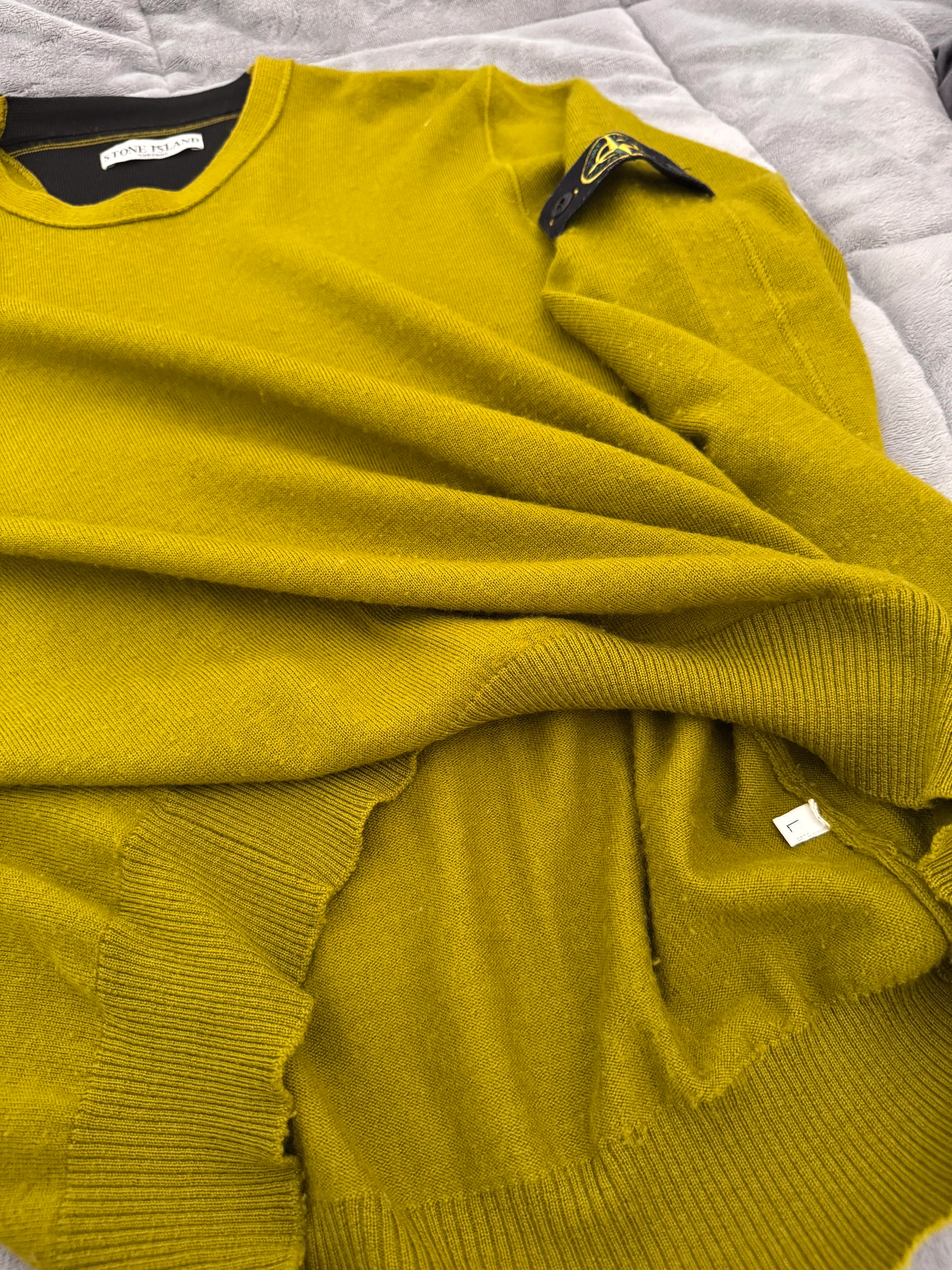 Stone Island Mustard Crewneck - Large - Image 3