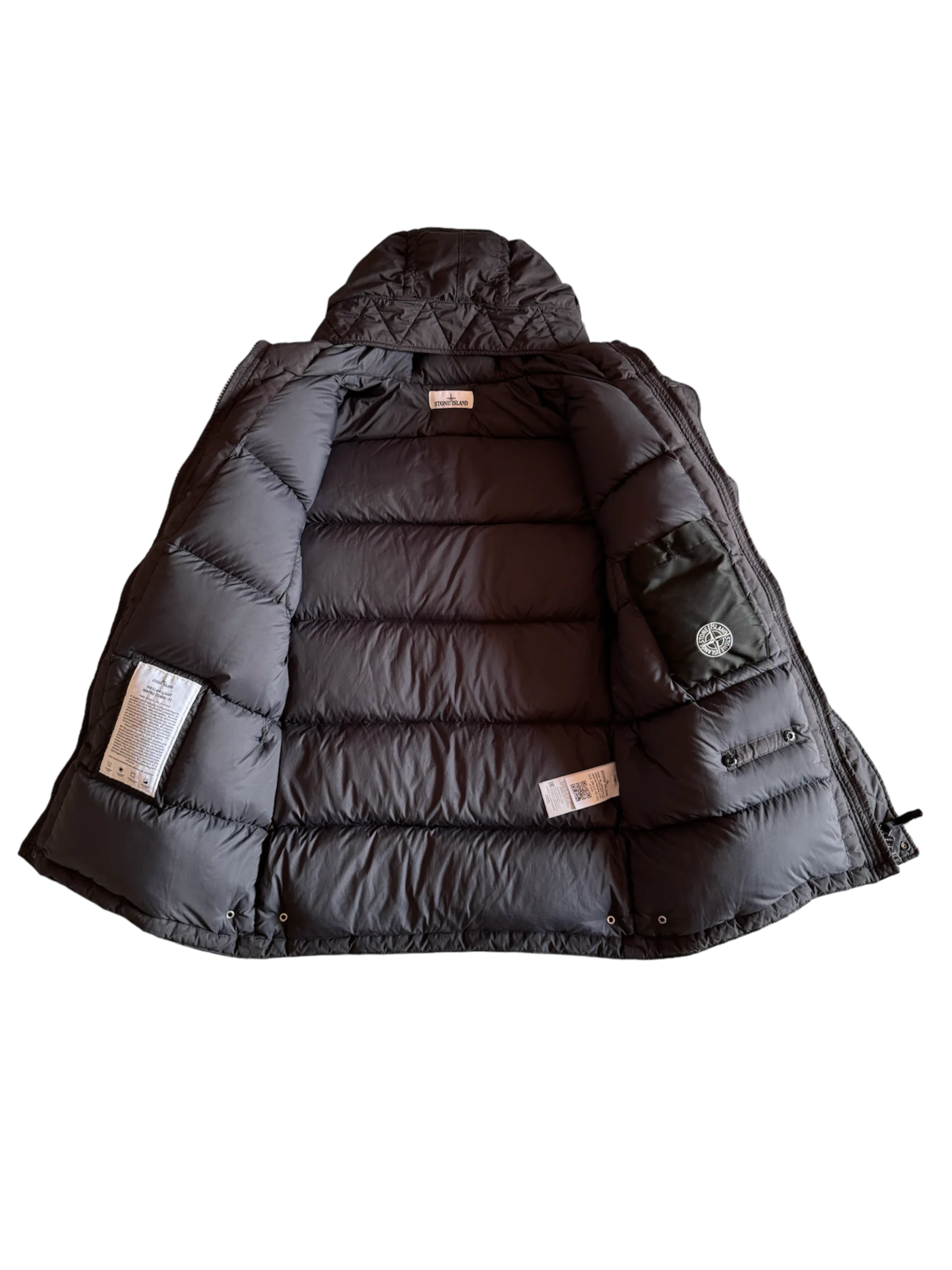 Stone Island 'Naslan Light Watro Down - TC' Parka- Medium - Image 2