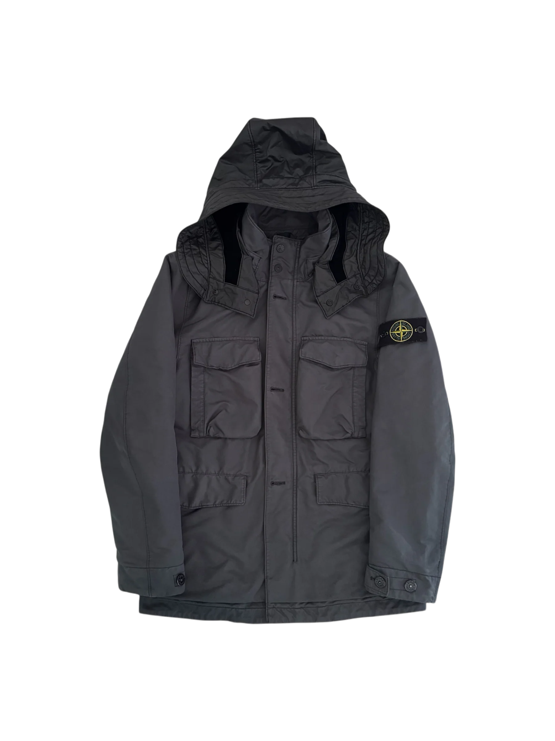 Stone Island Grey 'David TC Primaloft' Parka - Small