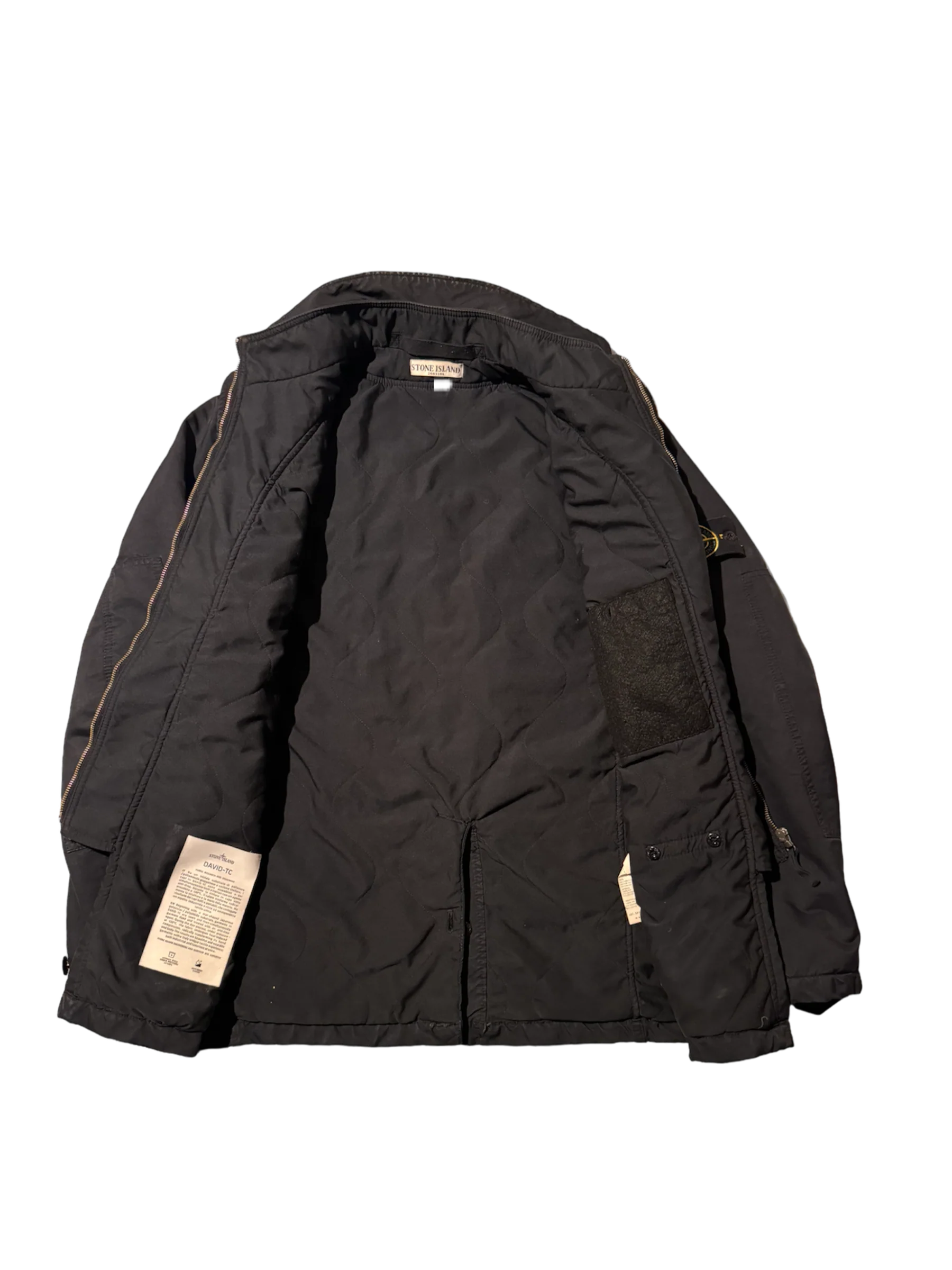 Stone Island Navy 'David-TC' Jacket - Large - Image 3