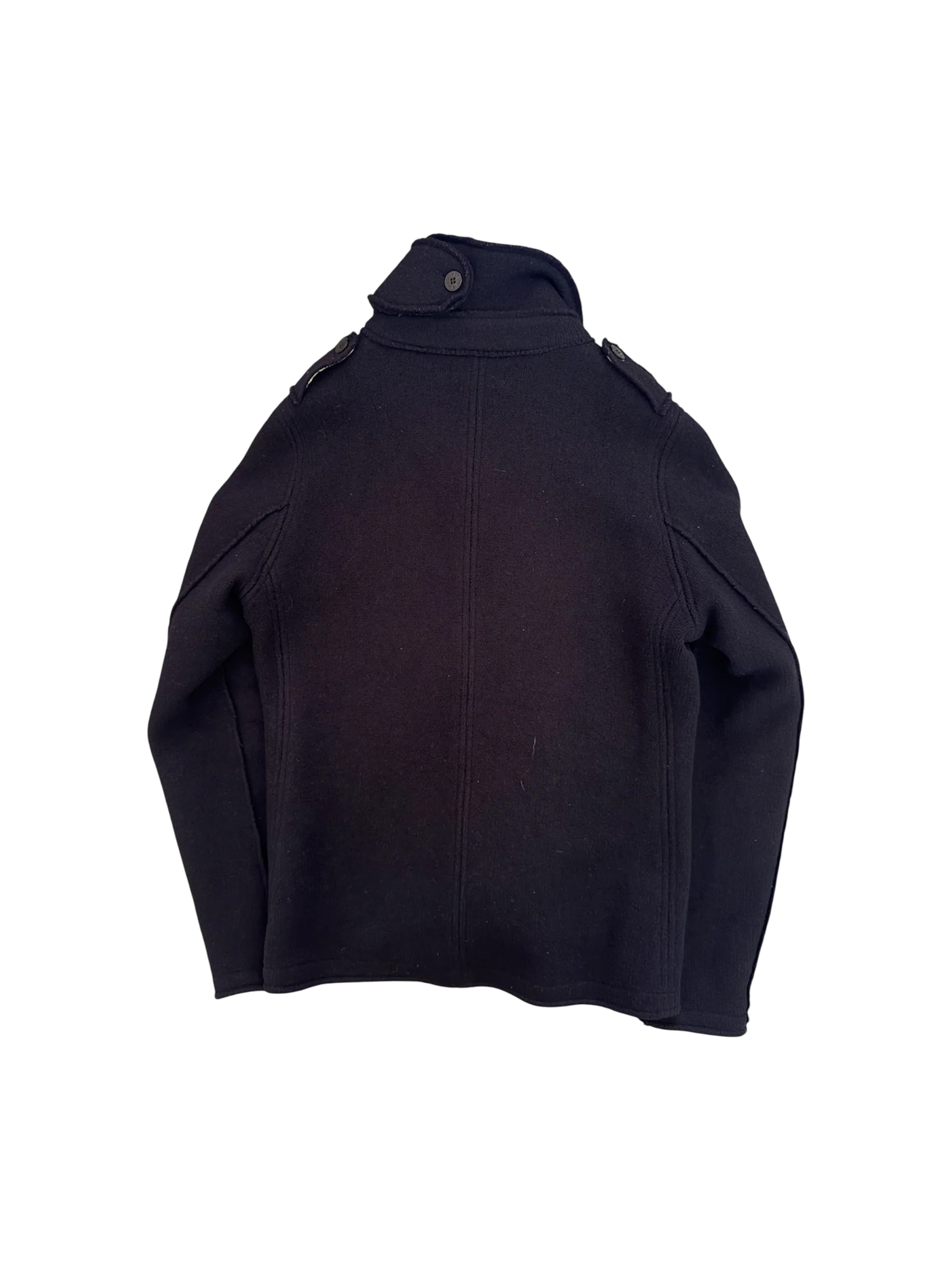 Stone Island Navy Wool Coat - Medium - Image 3