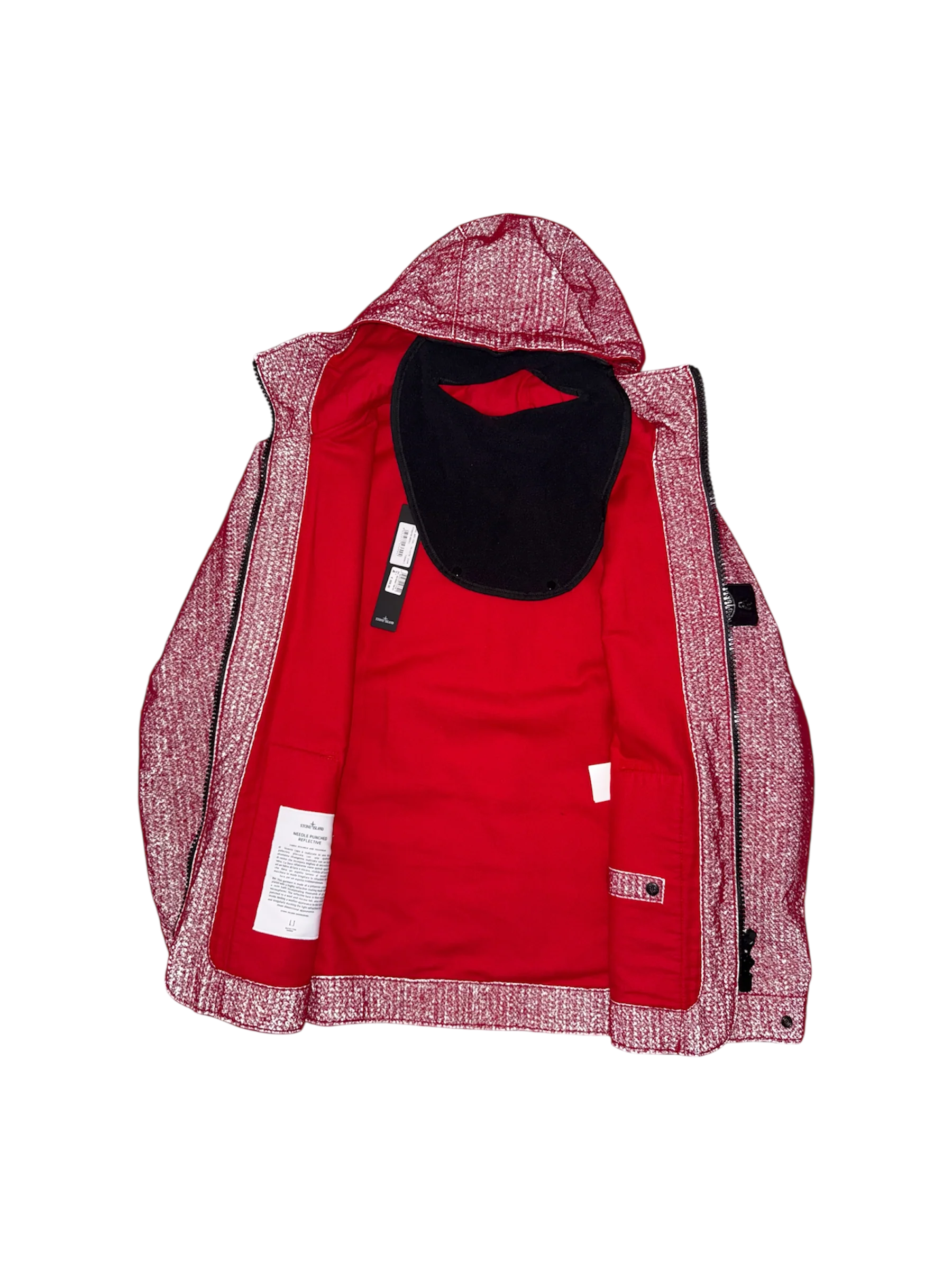 Stone Island 'Needle Punched Reflective' Balaclava Jacket - Large - Image 3