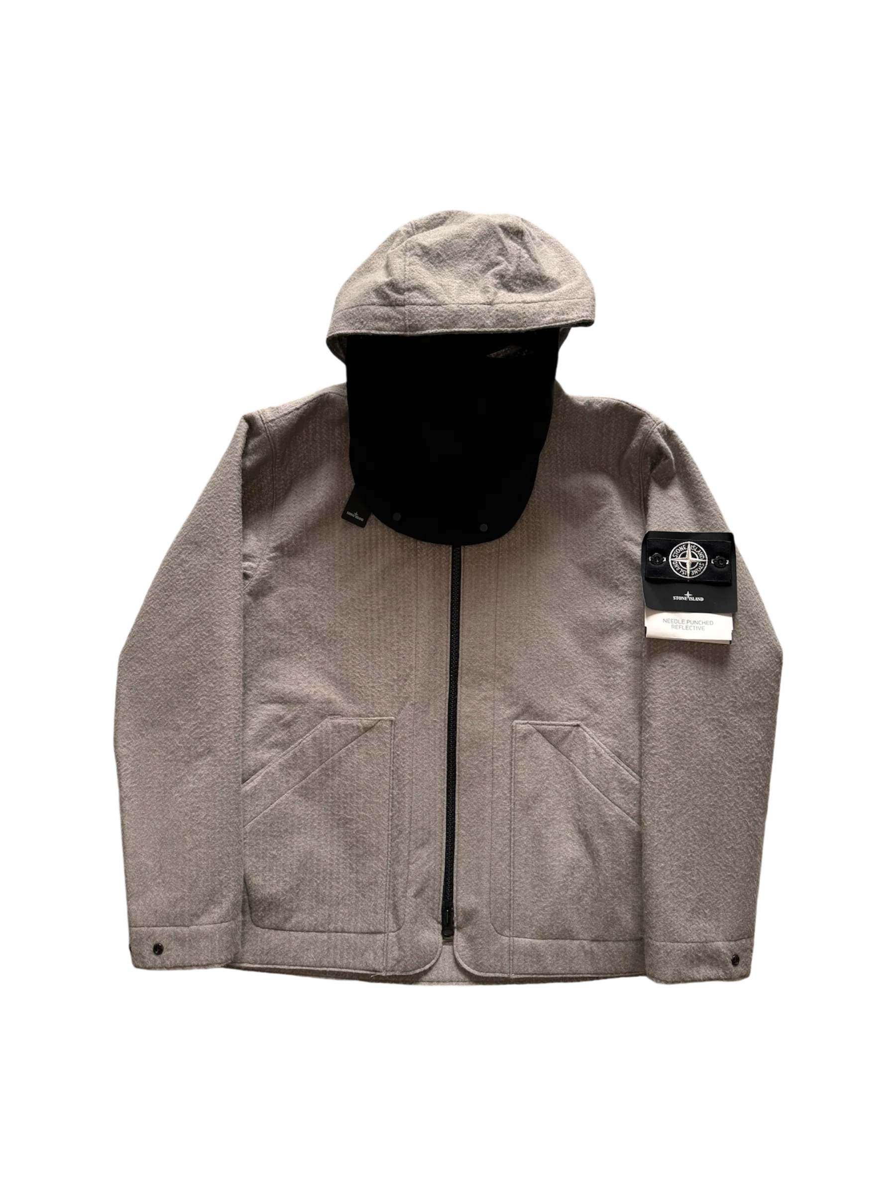 Stone Island 'Needle Punched Reflective' Balaclava Jacket - Large - Image 2