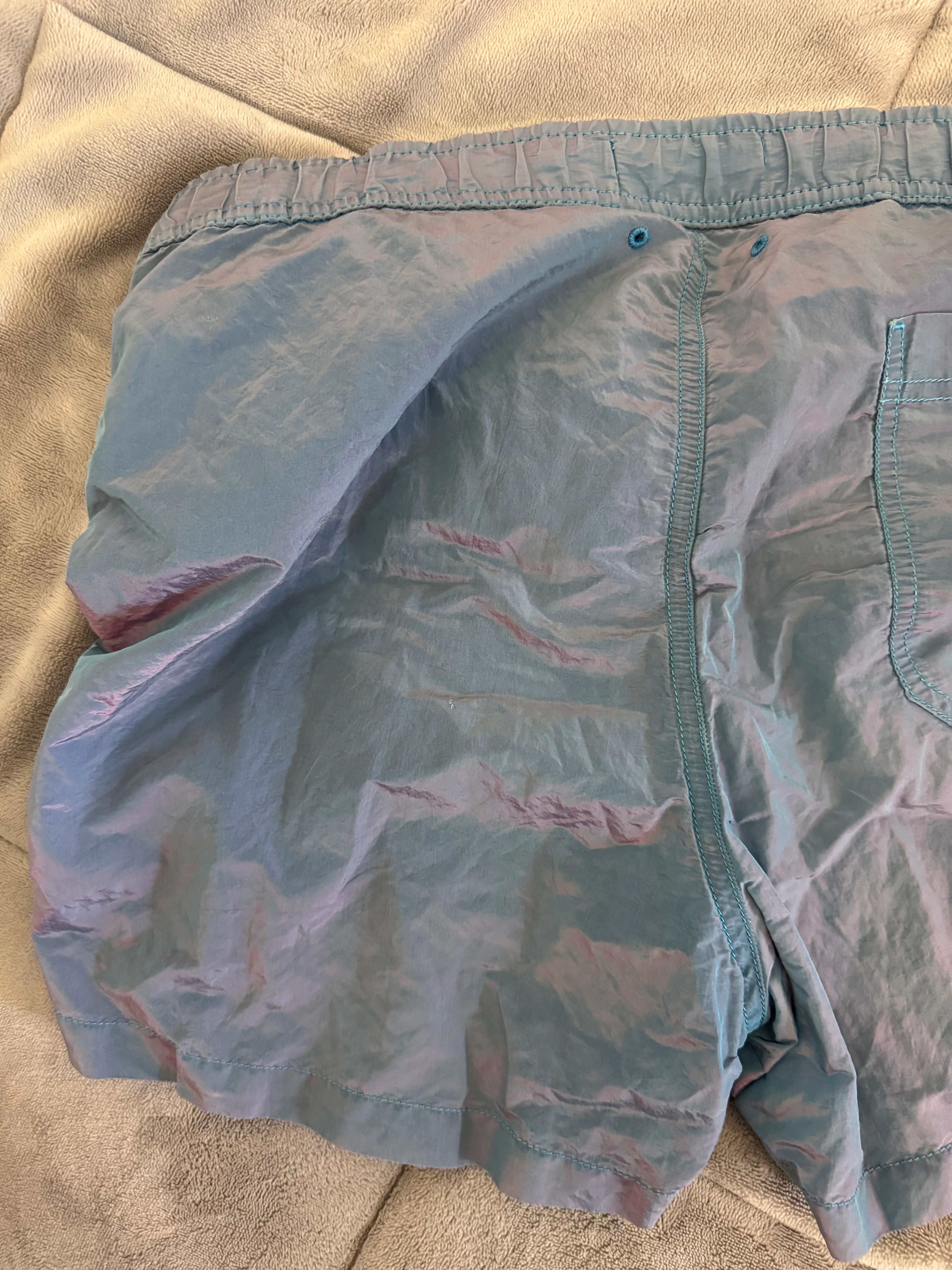 Stone Island Nylon Metal Colour Weft Swim Shorts - Small - Image 3
