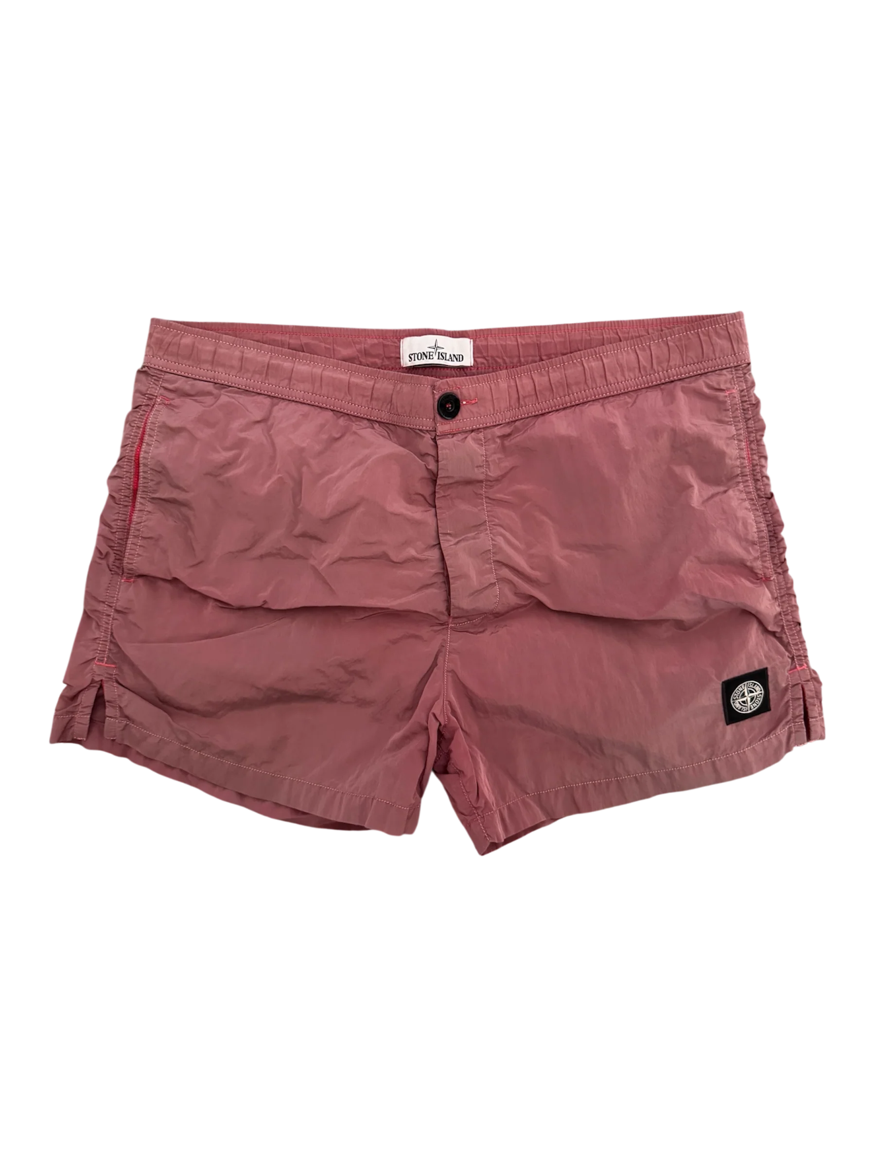 Stone Island Nylon Metal Coral Swim Shorts - Large
