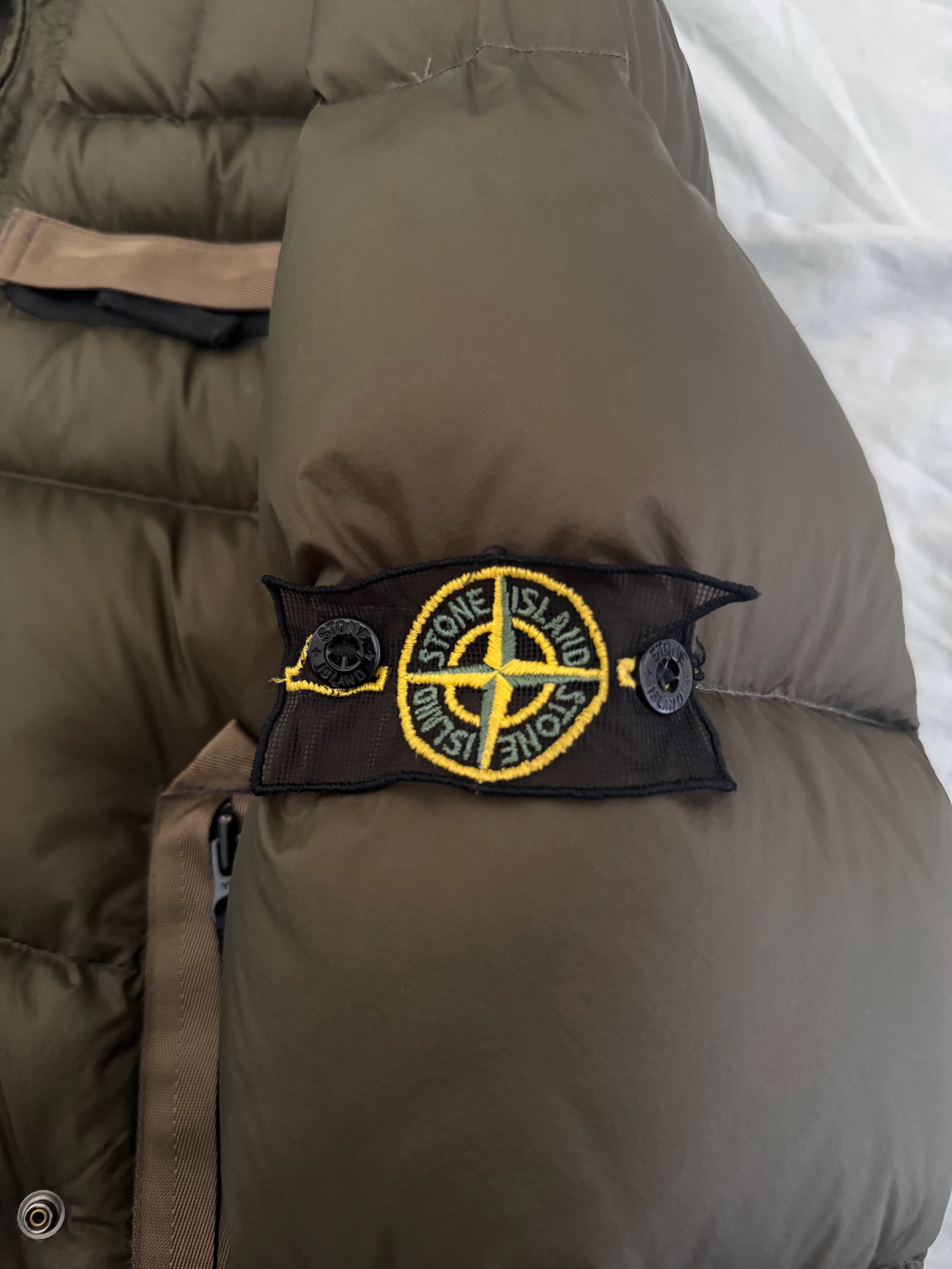 Stone Island 'Opaque Nylon Tela Mesh Badge' Puffer - Large - Image 6