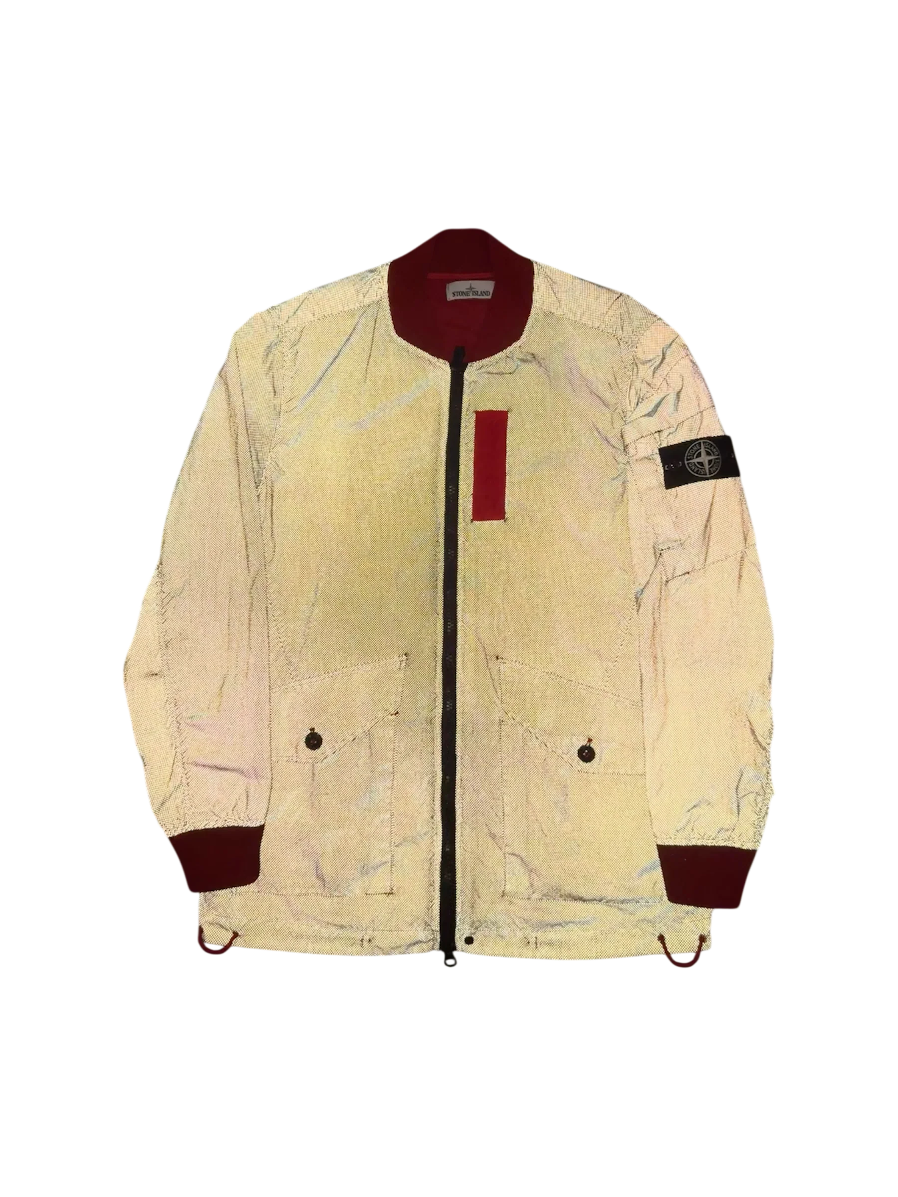 Stone Island Red 'Pixel Reflective' Jacket - Large - Image 2