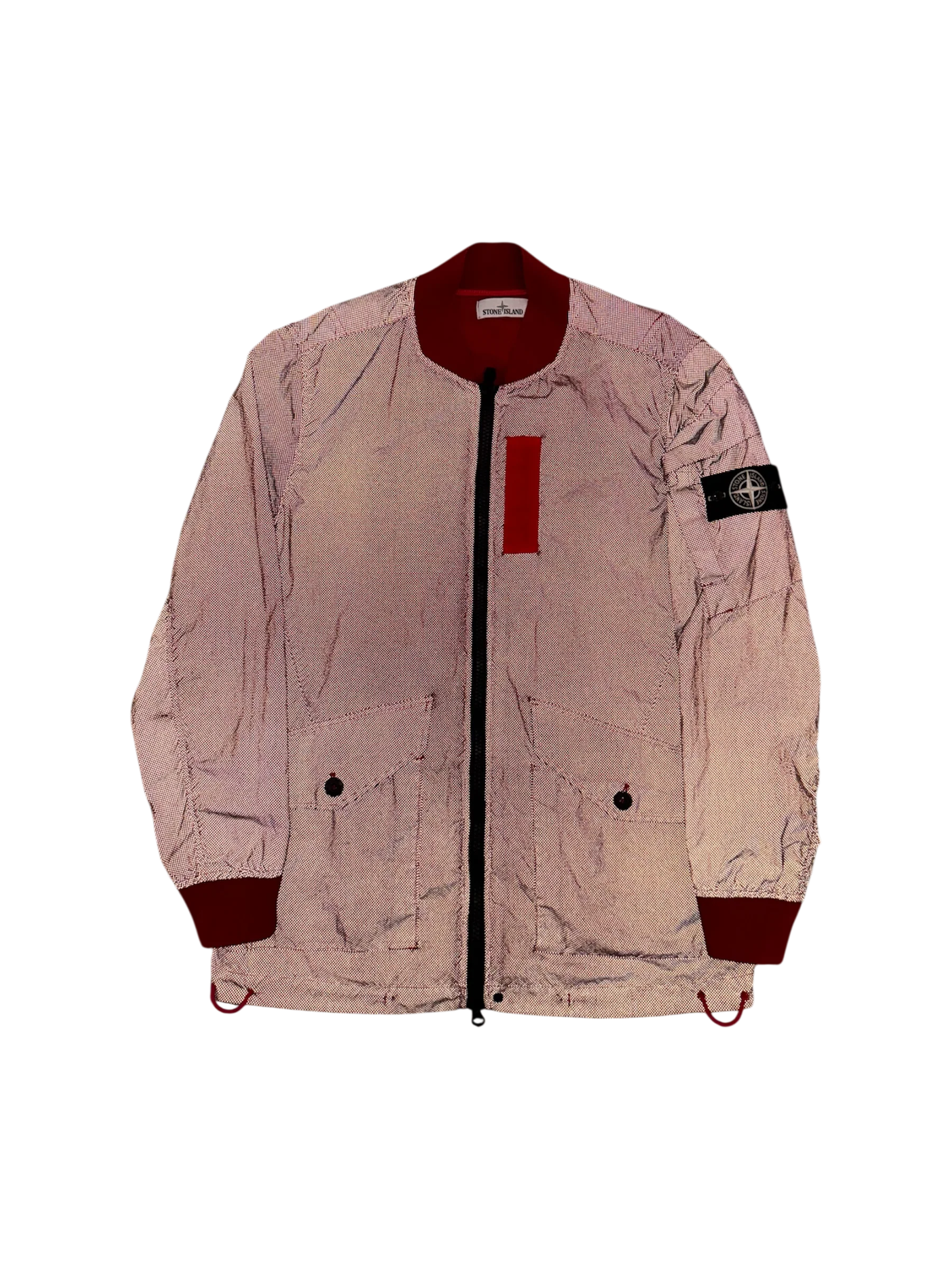 Stone Island Red 'Pixel Reflective' Jacket - Large - Image 3