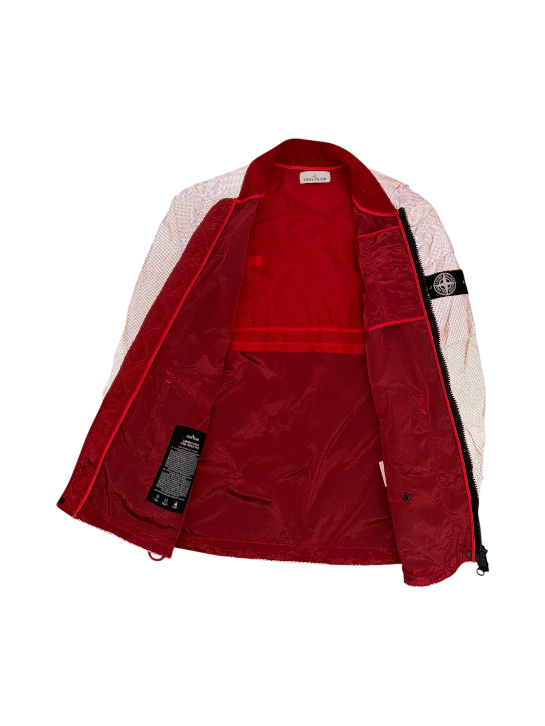 Stone Island Red 'Pixel Reflective' Jacket - Large - Image 4