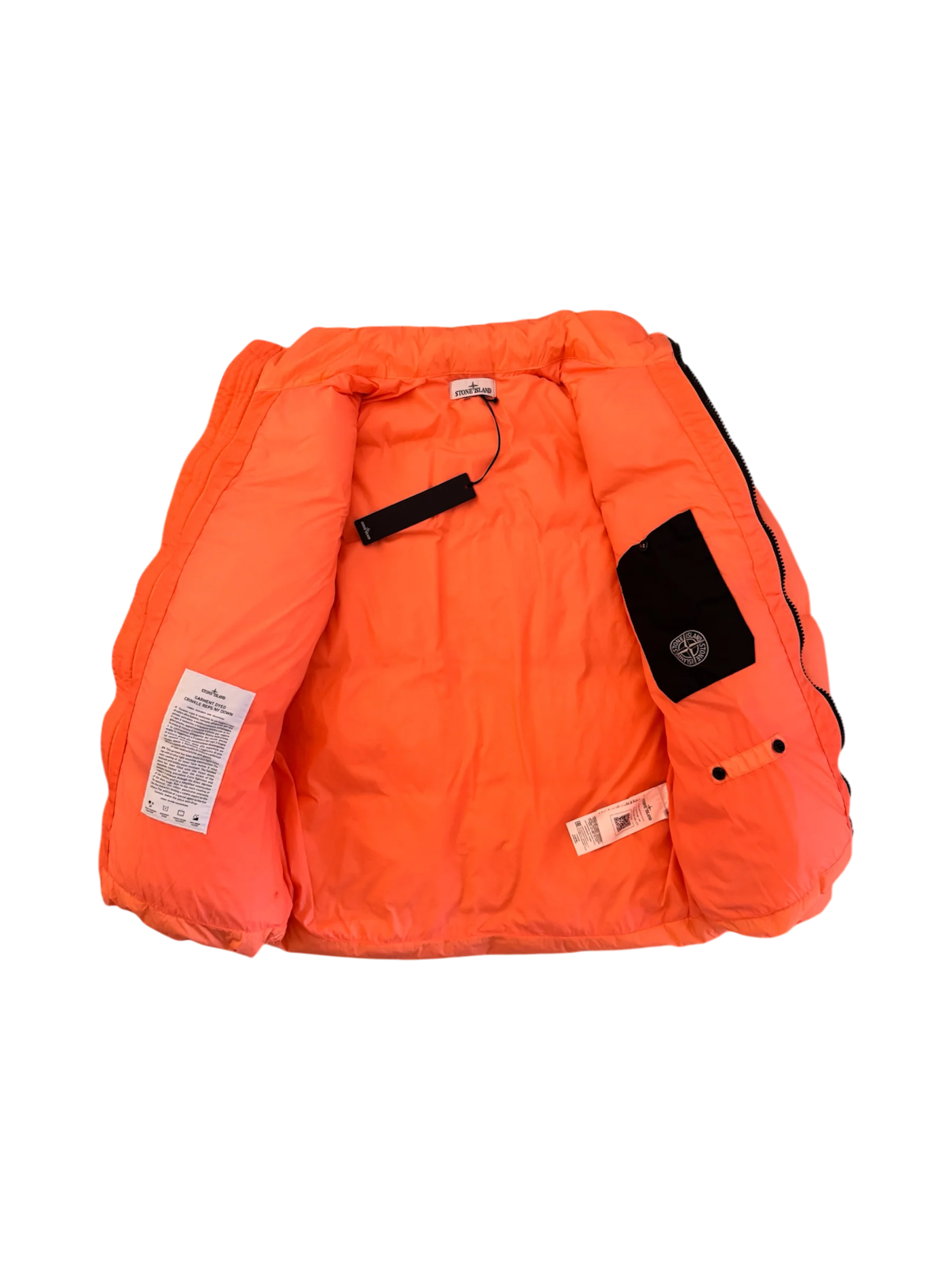 Stone Island Peach 'Crinkle Reps Ny Down' Puffer - Medium - Image 3