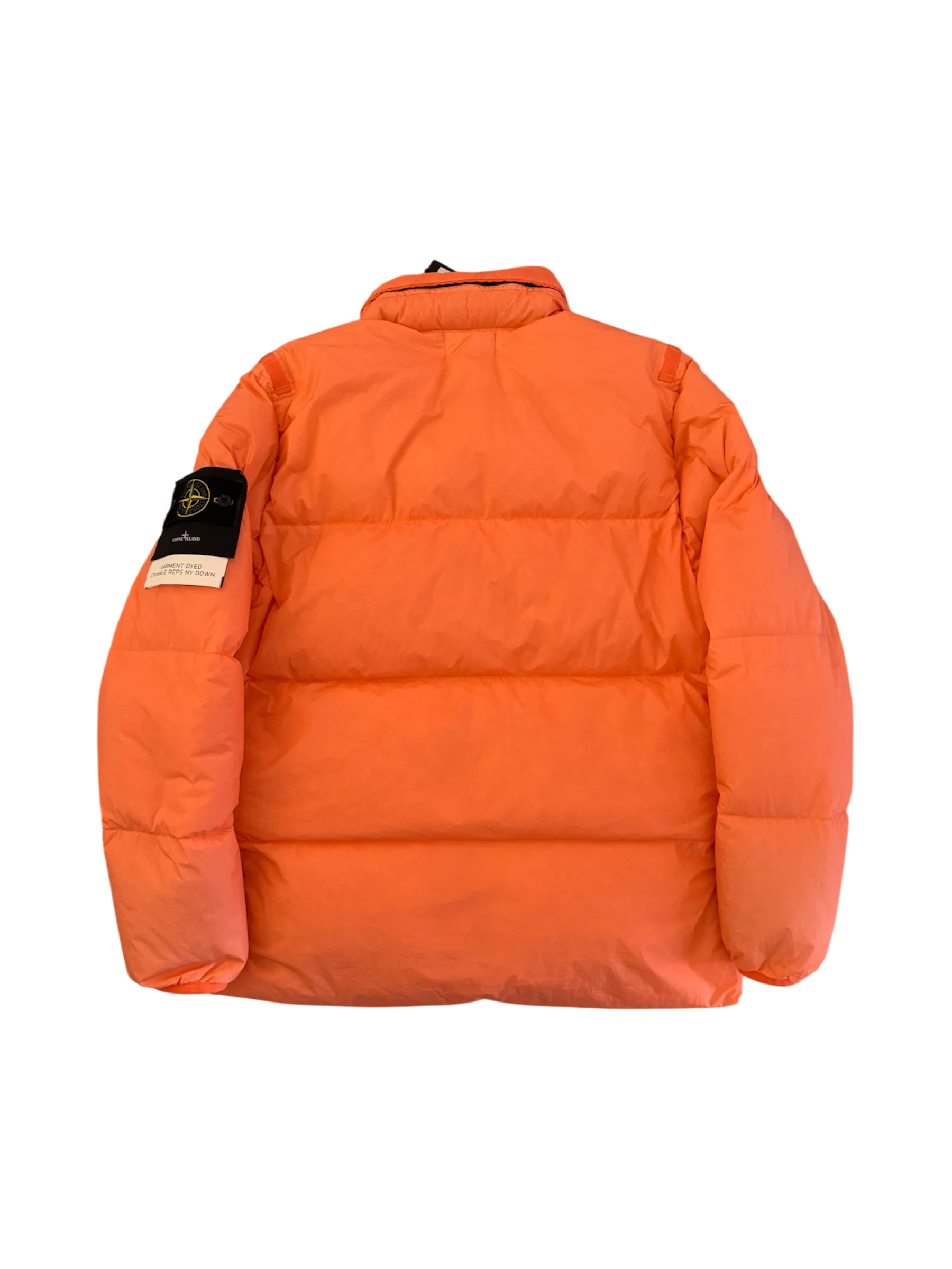Stone Island Peach 'Crinkle Reps Ny Down' Puffer - Medium - Image 4