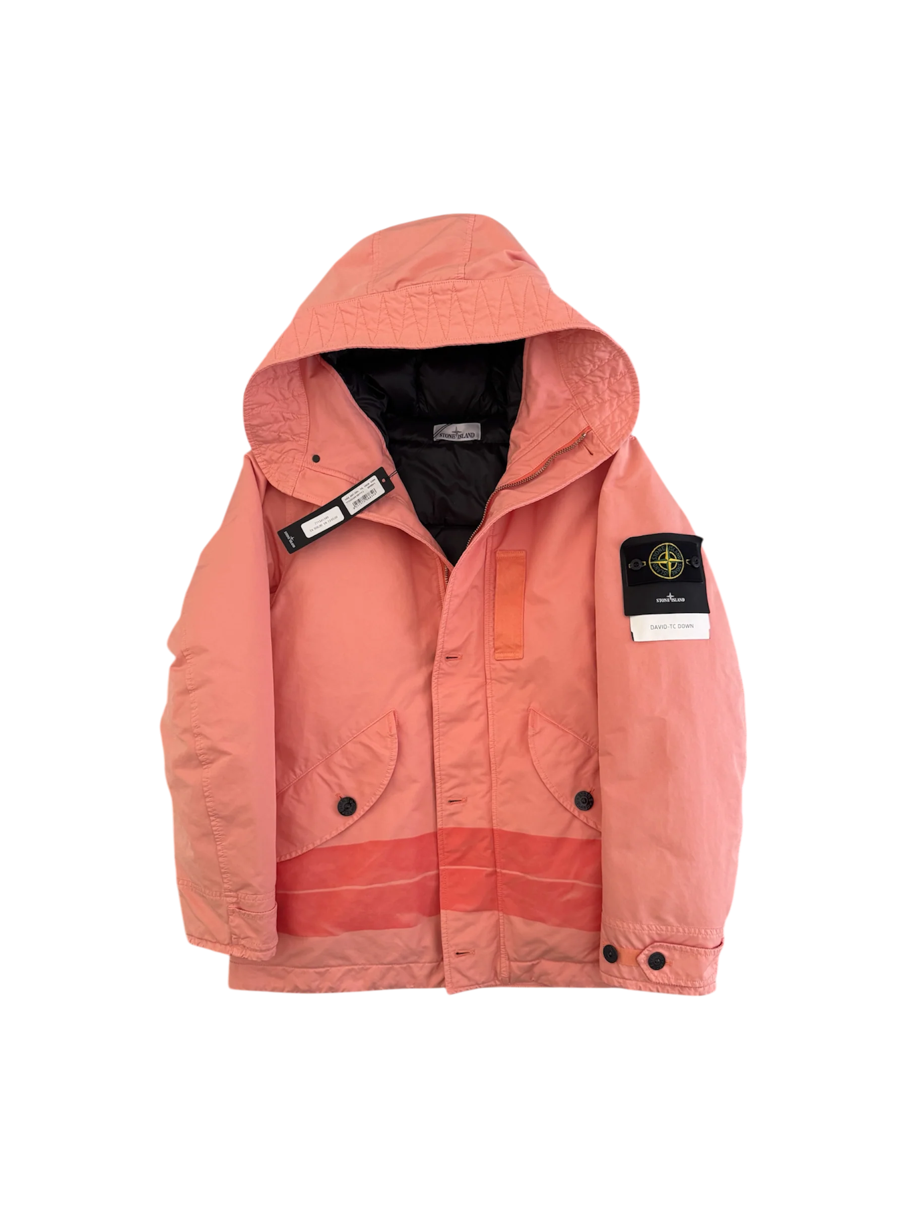 Stone Island Peach 'David TC Down' Jacket - Large