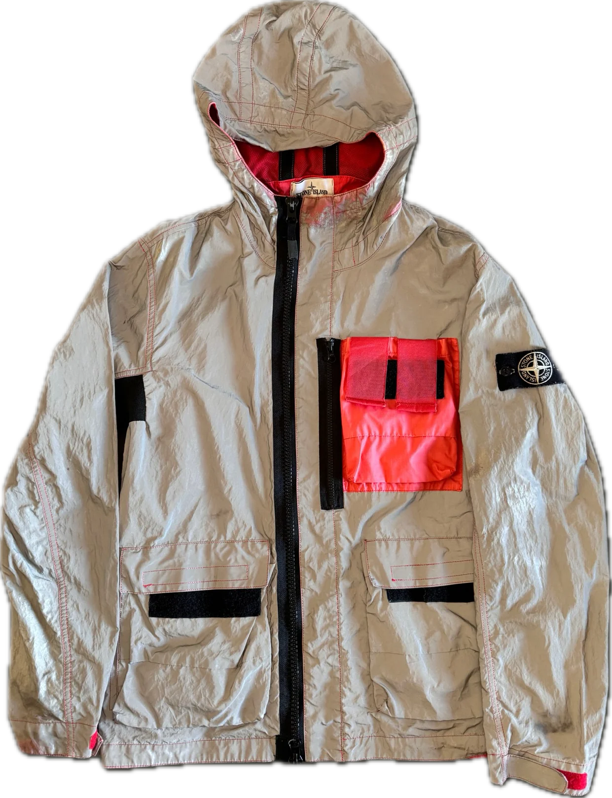 Stone Island ‘Plated Reflective With Mussola Gommata’ Jacket - Medium - Image 2