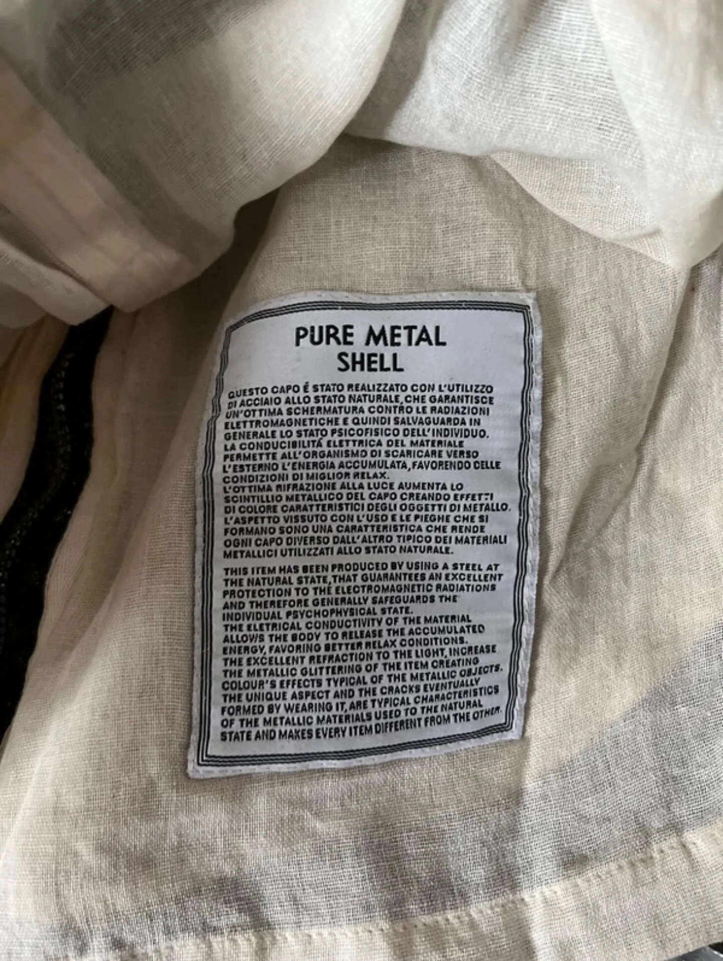 Stone Island ‘Pure Metal Shell’ Jacket - Large - Image 3