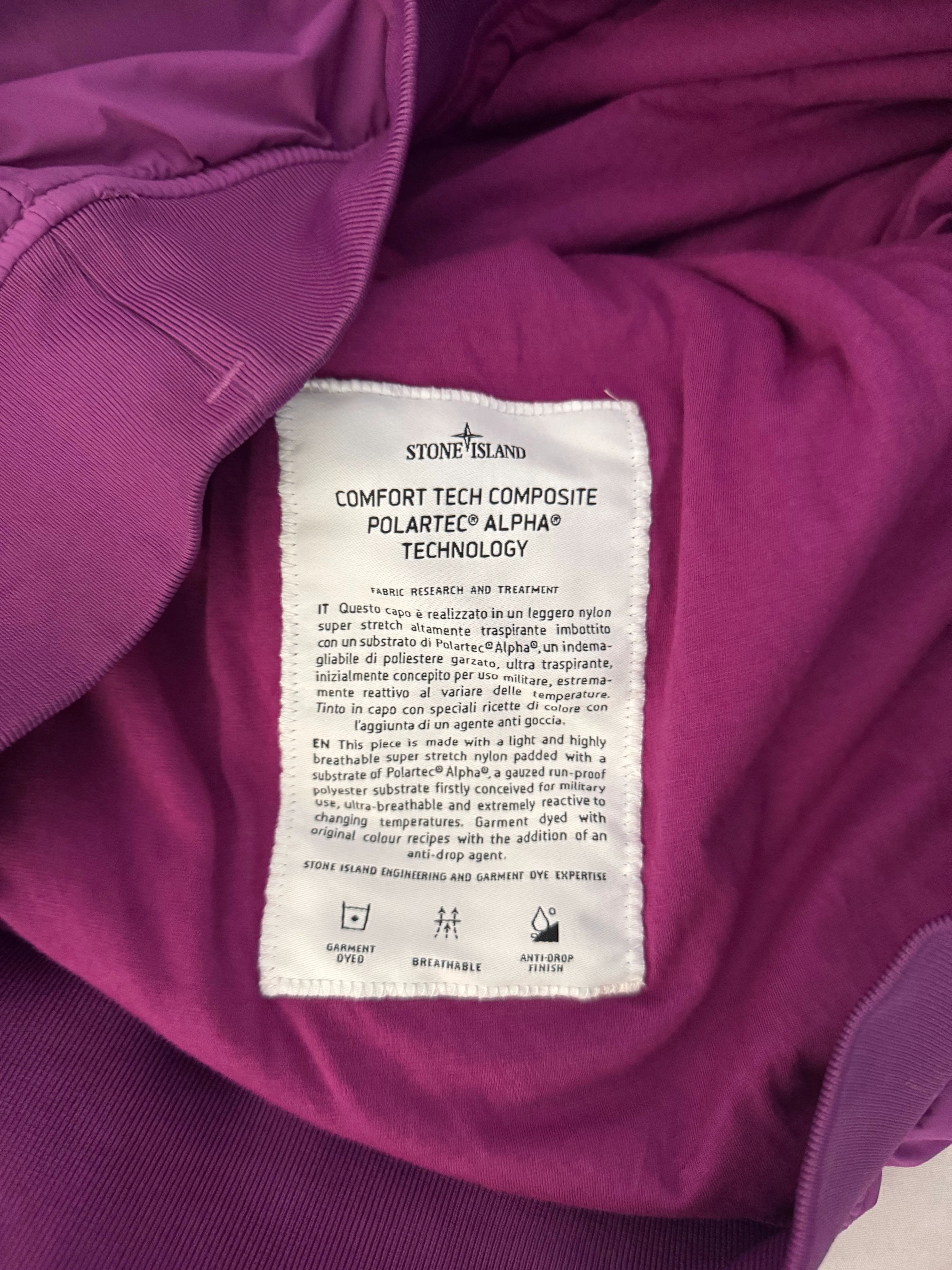 Stone Island Purple 'Comfort Tech Composite' Pullover - Large - Image 3