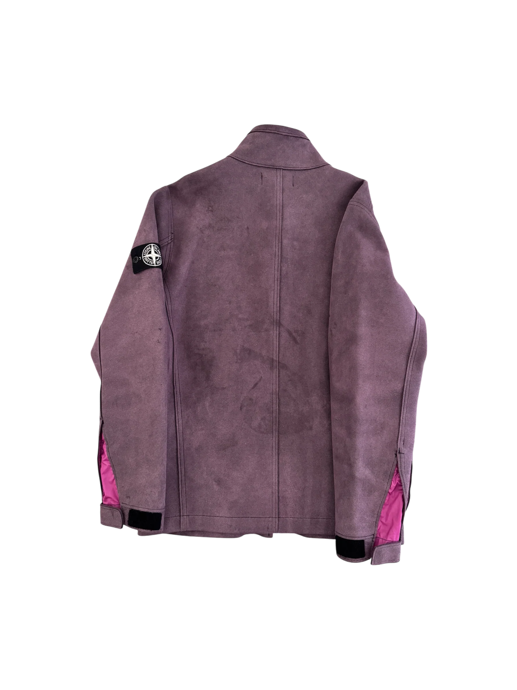 Stone Island Purple 'Man Made Suede' Jacket - Medium - Image 3