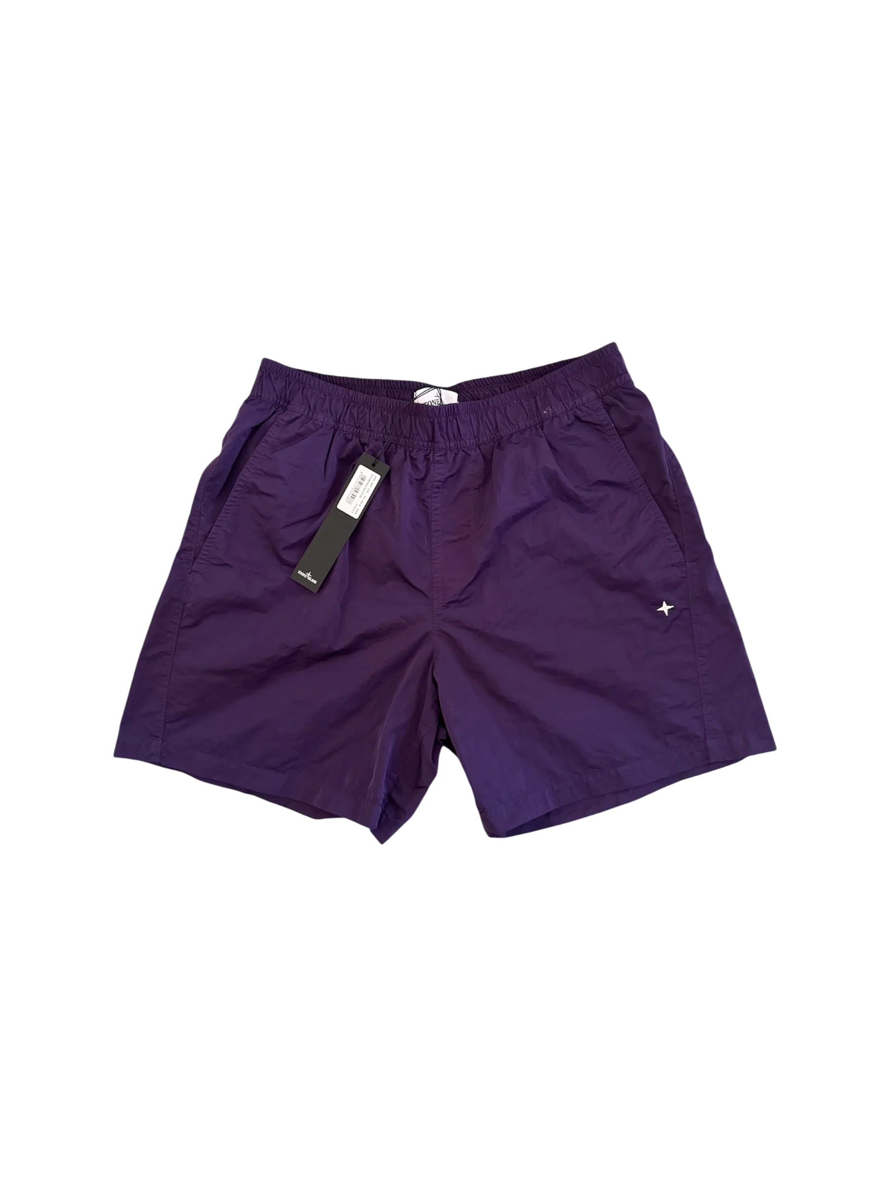 Stone Island Purple Stellina Swim Shorts - Medium