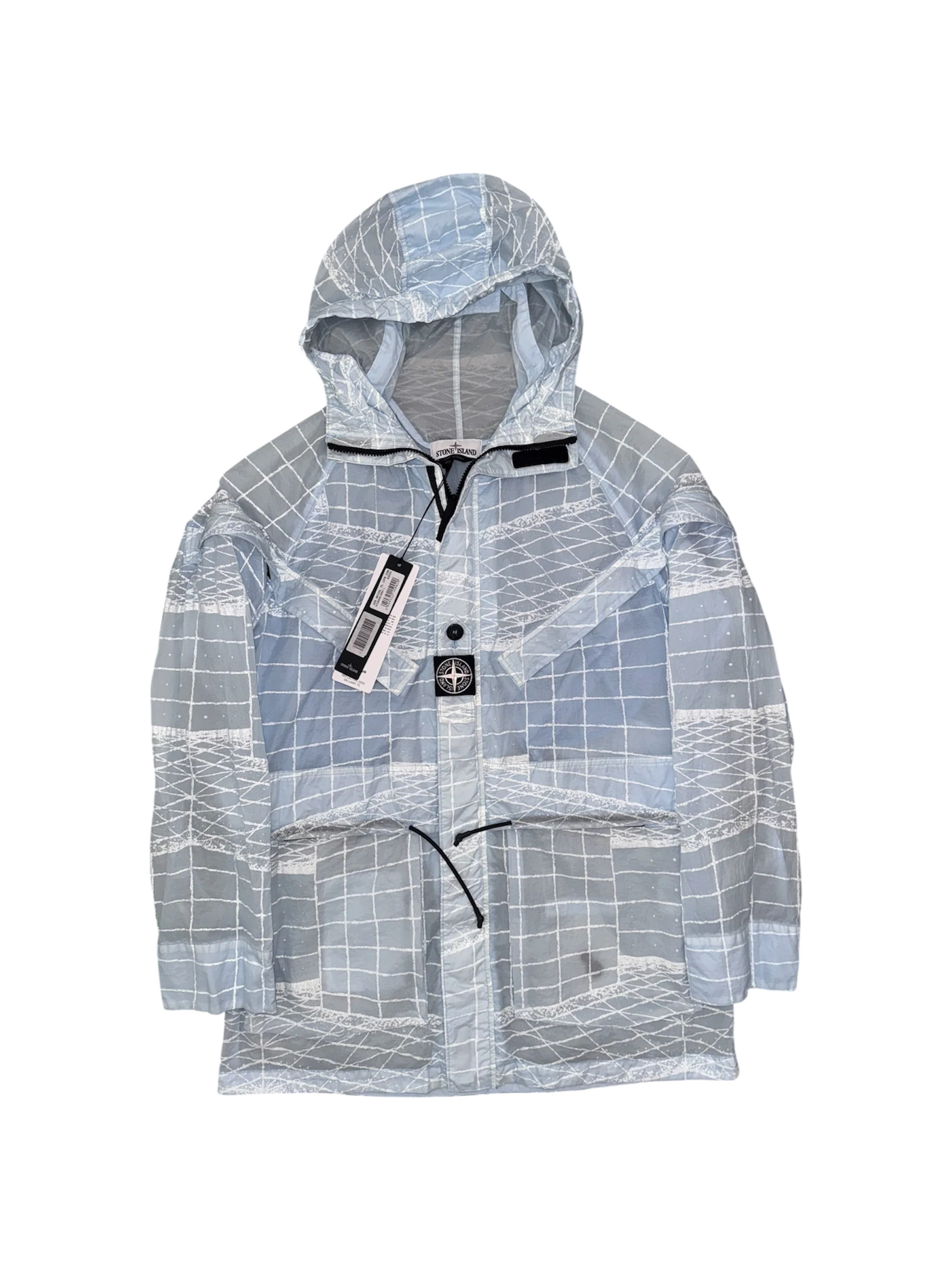 Stone Island 'Reflective Grid on Lamy TC' Parka - Large
