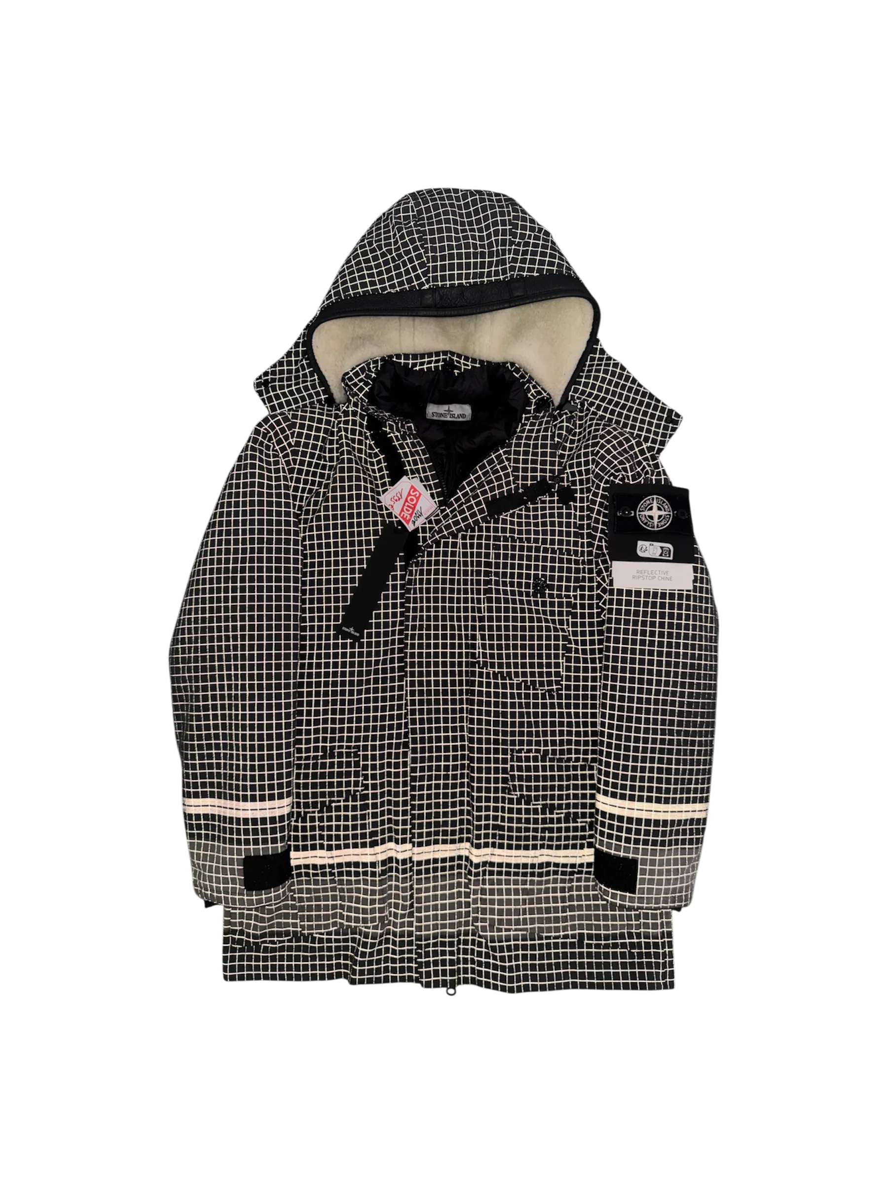 Stone Island ‘Reflective Ripstop Chinè' Parka - Small