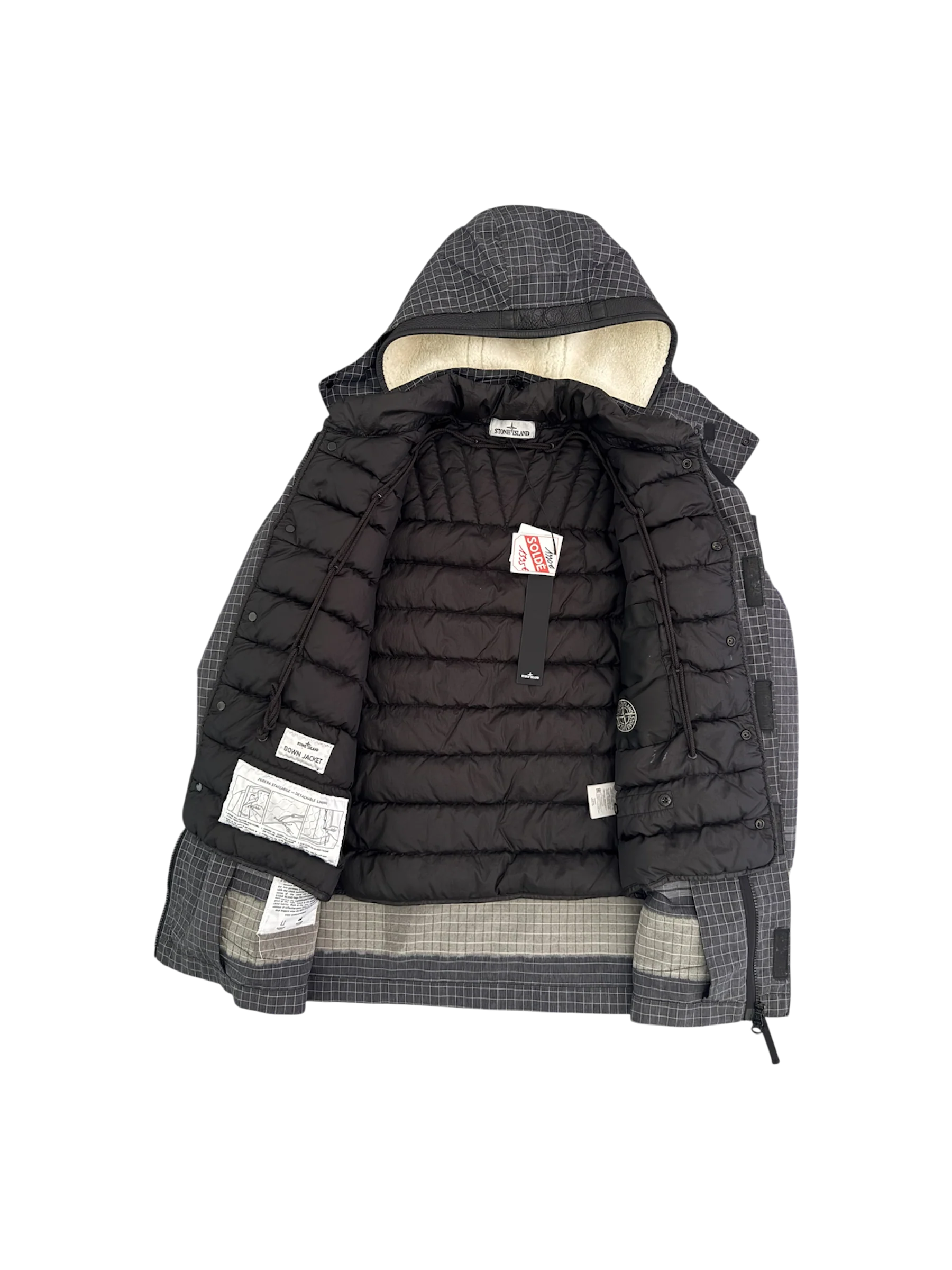 Stone Island ‘Reflective Ripstop Chinè' Parka - Small - Image 3