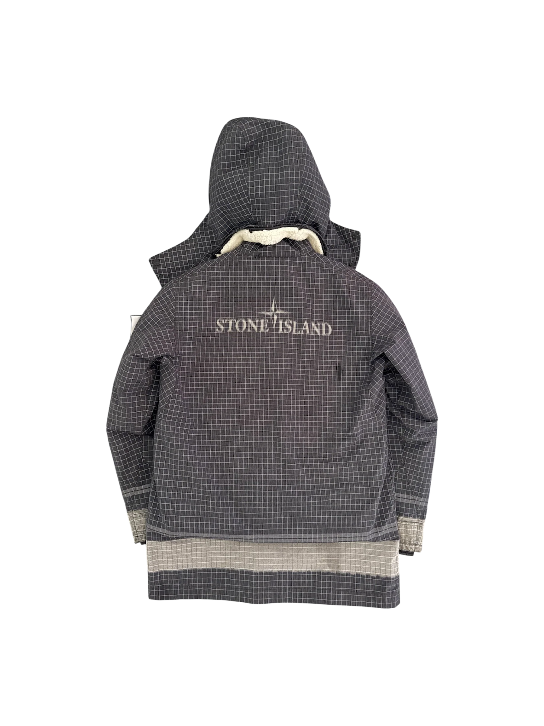 Stone Island ‘Reflective Ripstop Chinè' Parka - Small - Image 4