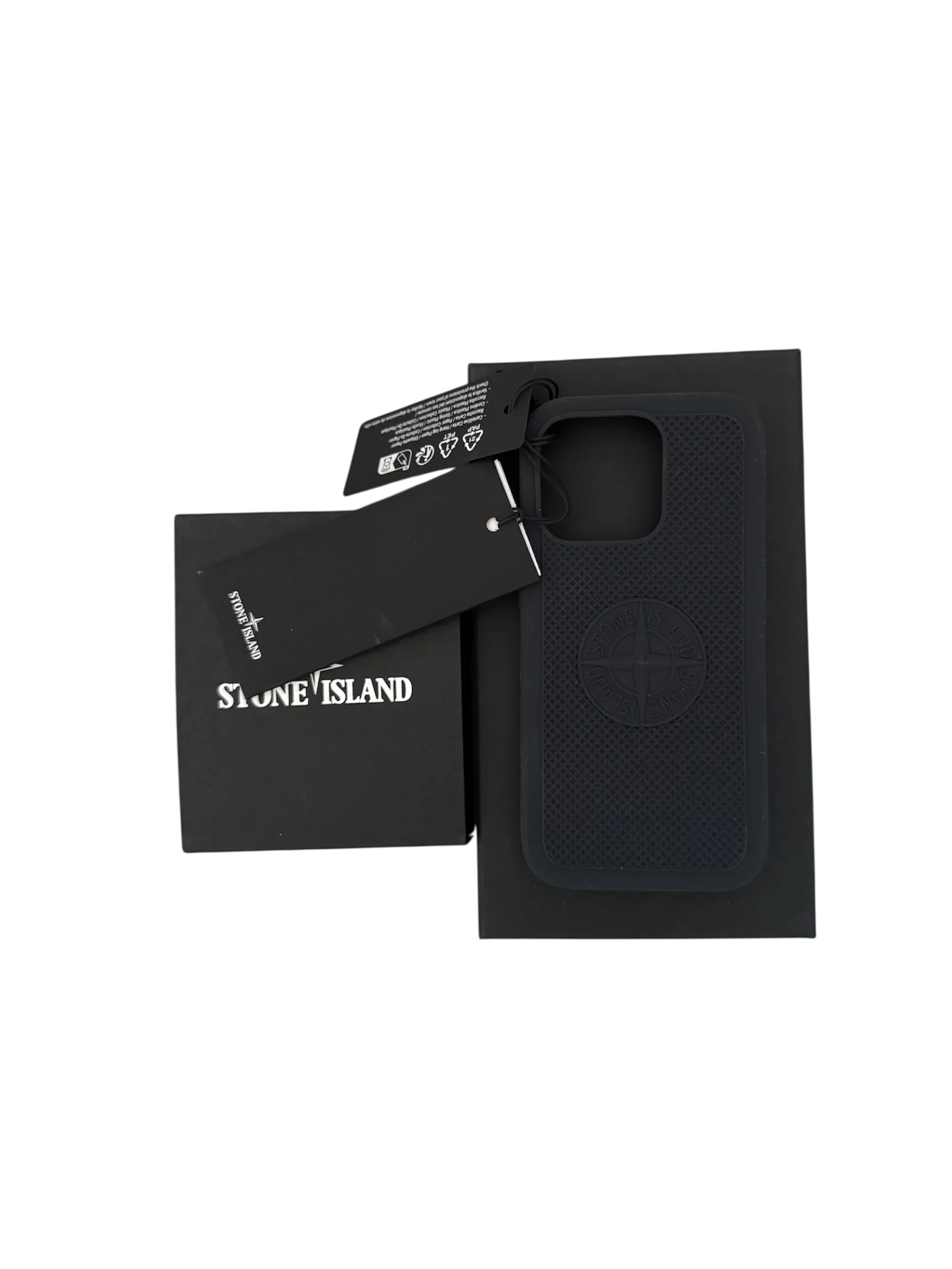 Stone Island Rubberized iPhone 16 Grey Cover