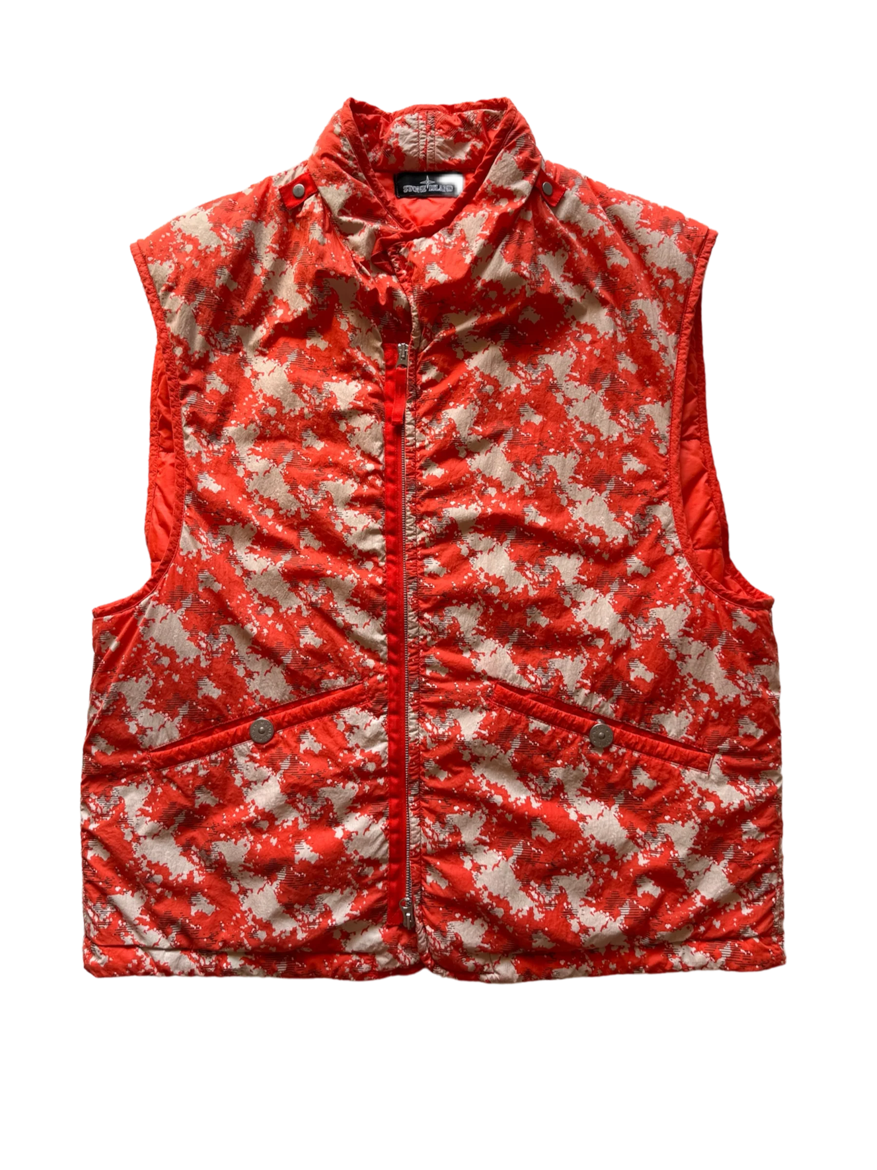 Stone Island Shadow Project 'Augment Abstract Print' BodyWarmer - Large