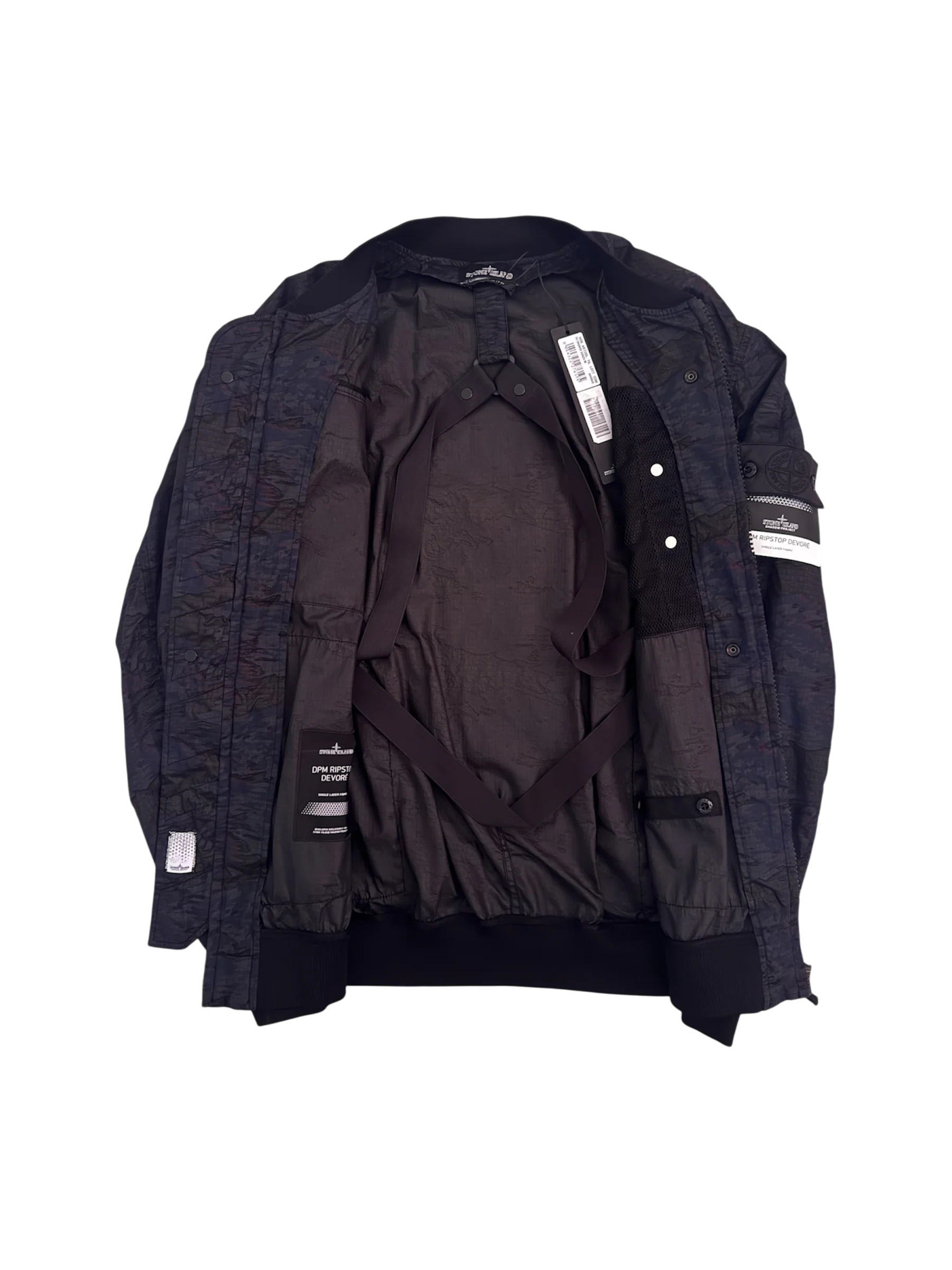 Stone Island Shadow Project Black 'DPM Ripstop Devorè' Jacket - Medium - Image 2